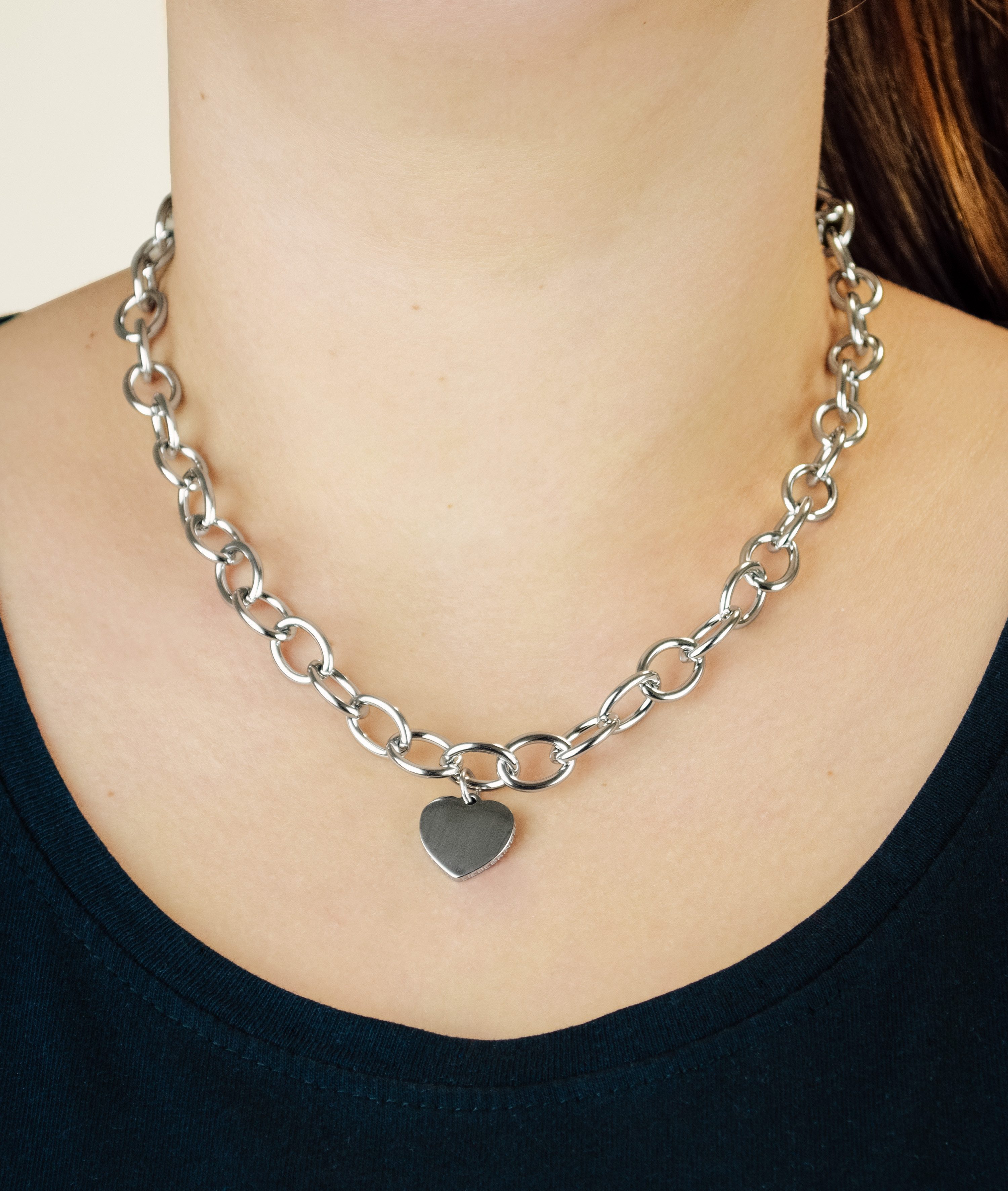 Liebeskind Berlin Kette mit Anhänger Schmuck Edelstahl My Heart Herz