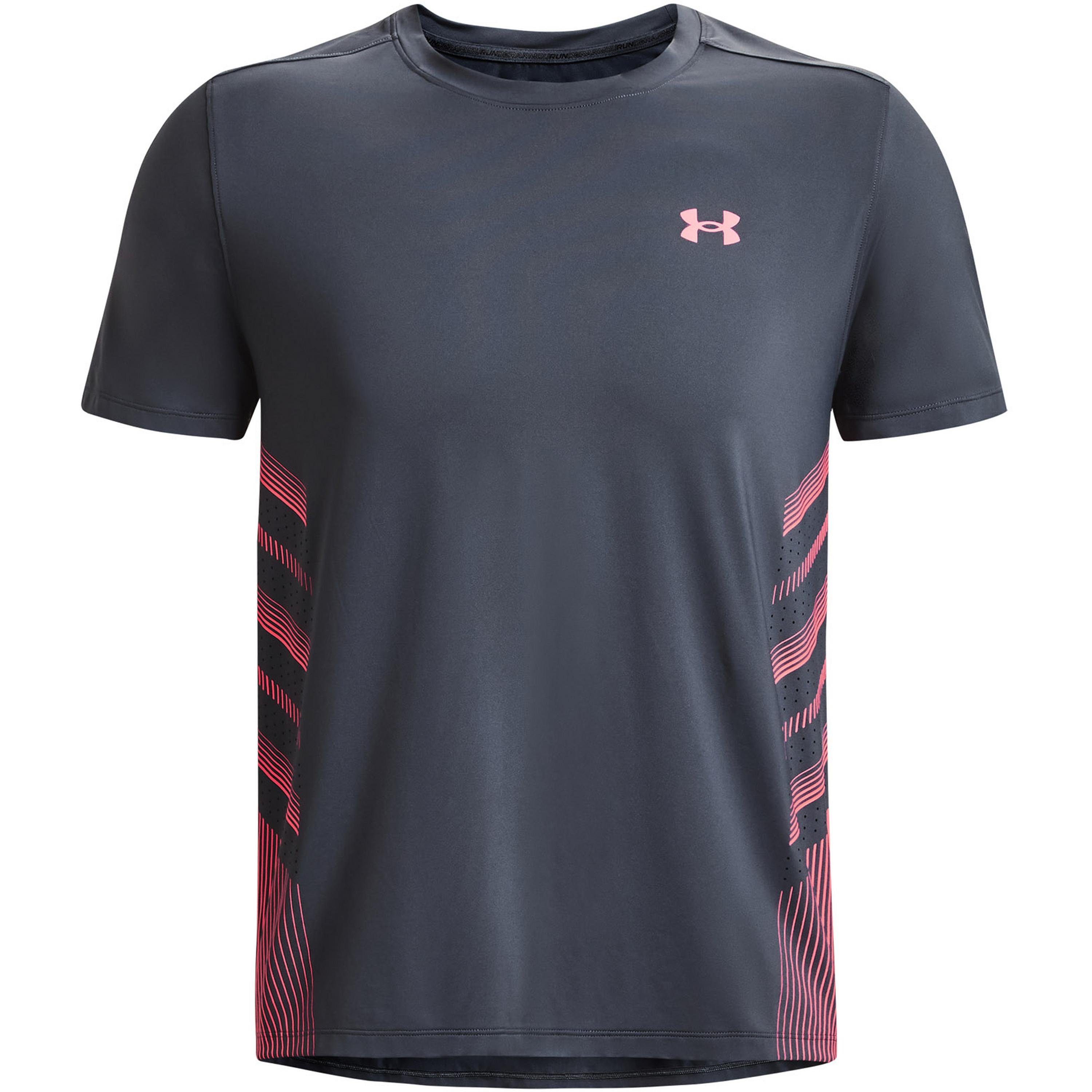 Under Armour® Funktionsshirt ISO-CHILL LASER downpourgray-pinkshock-reflective