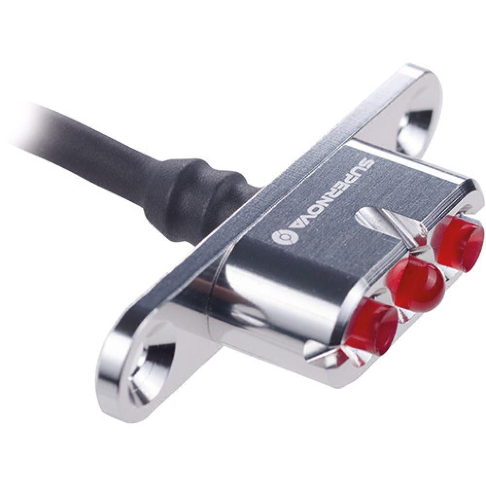 Supernova Fahrradbeleuchtung Supernova E3 Tail Light 2 silber Gepäckträgermontage Stvzo