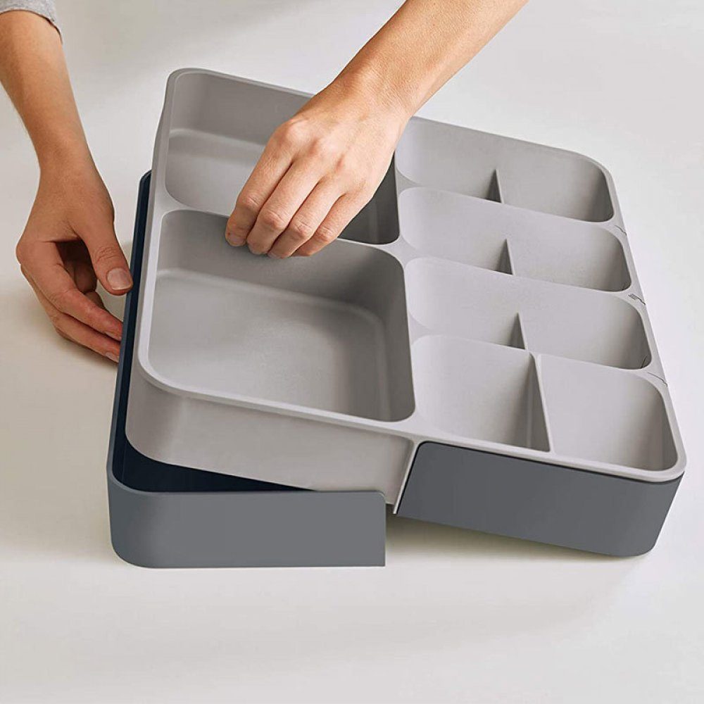 Küchenschubladen-Organizer Besteckeinsatz (1 Besteckkasten St) Verstellbarer – K&B