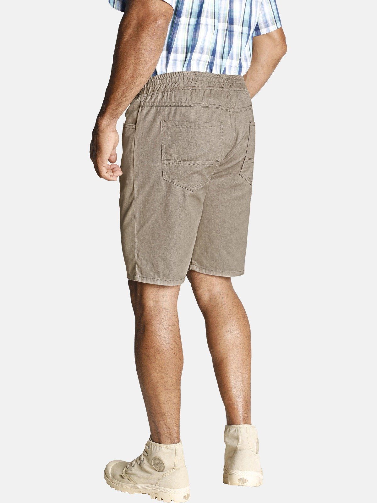 Jan Vanderstorm Bermudas FILEMON sommerliche beige Denim-Qualität