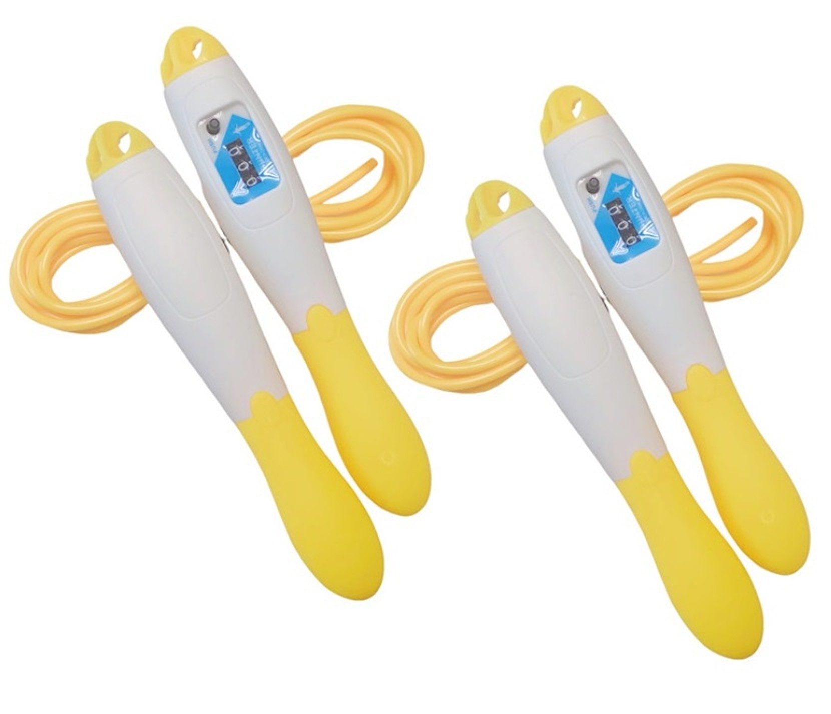 Kurzhantel 2er Set Fitness Springseil mit Zähler, 270cm Speed Rope für Training