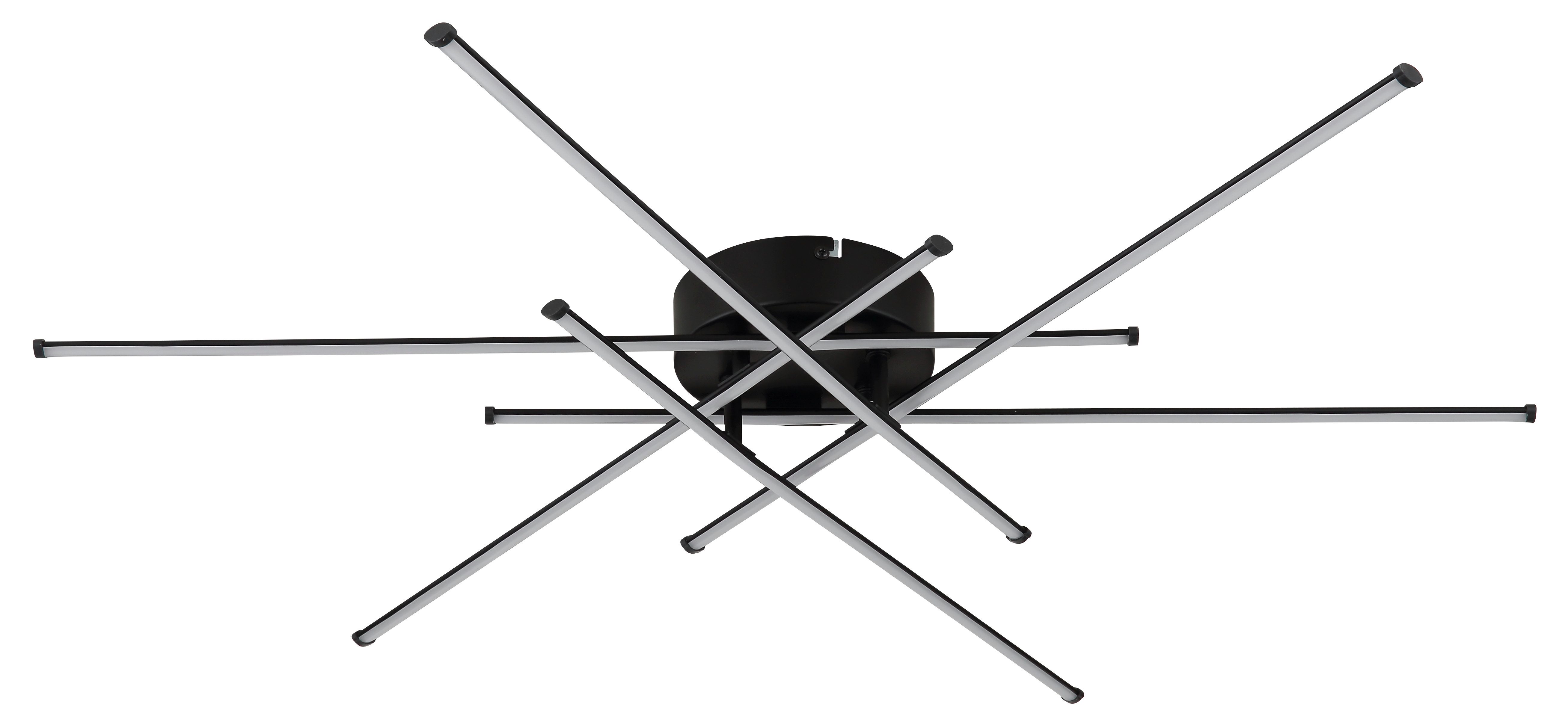 GLOBO LIGHTING Deckenleuchte LAWSON, LED fest integriert, Warmweiß, Deckenlampe Wohnzimmer-Leuchte Schlafzimmer-Leuchte Flur Küche