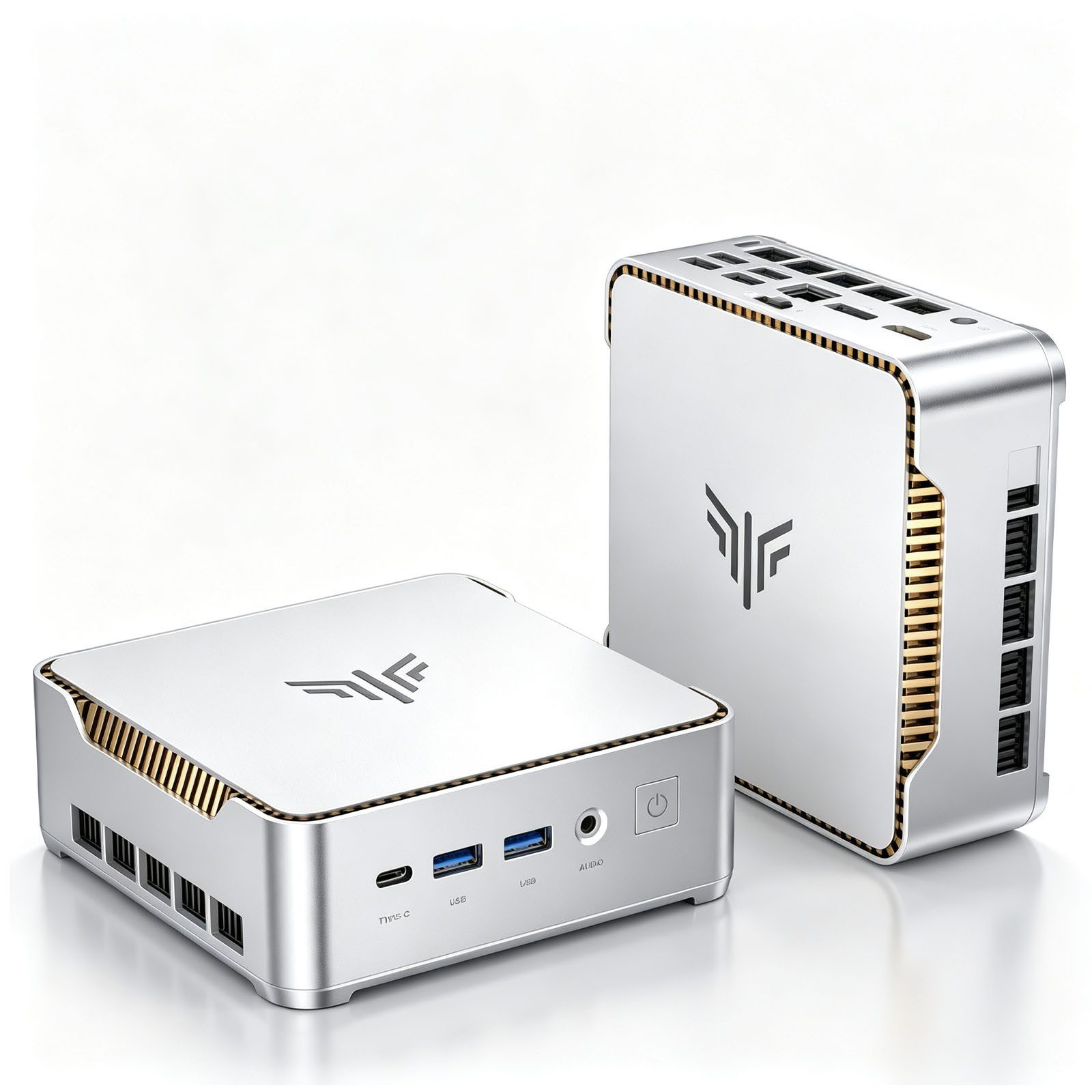 NiPoGi P2 (2026) AMD Ryzen 3 7330U, 16GB LPDDR4X 256GB SSD, Windows 11 Pro Mini-PC (AMD Ryzen 3 7330U 7330U, AMD Radeon Graphics, 16 GB RAM, 256 GB SSD, 4C/8T, bis 4,3 GHz, 4K UHD/WiFi 5, Leise Desktop PC, Gigabit Ethernet)