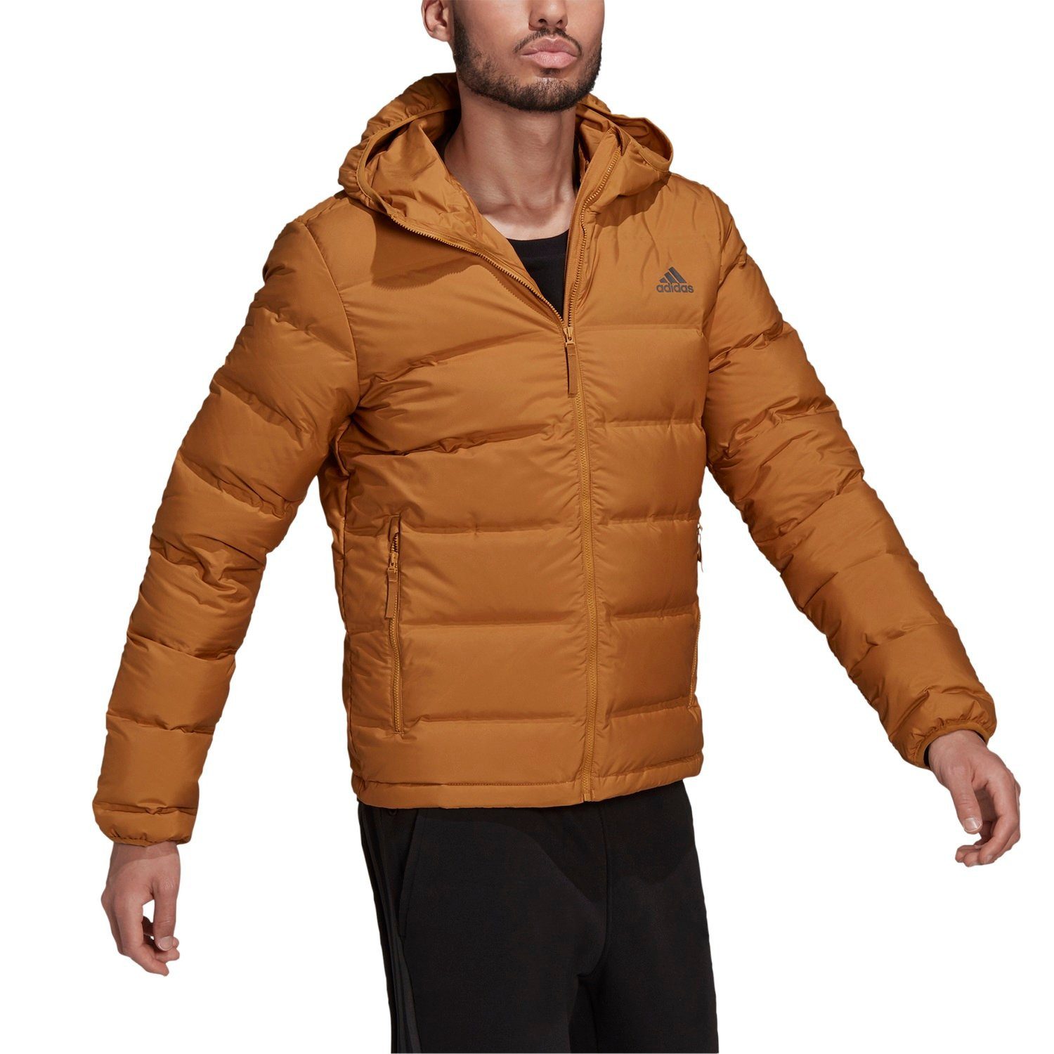 adidas Performance Winterjacke Winter-Daunenjacke Helionic (wind- und wasserabweisend) braun Herren
