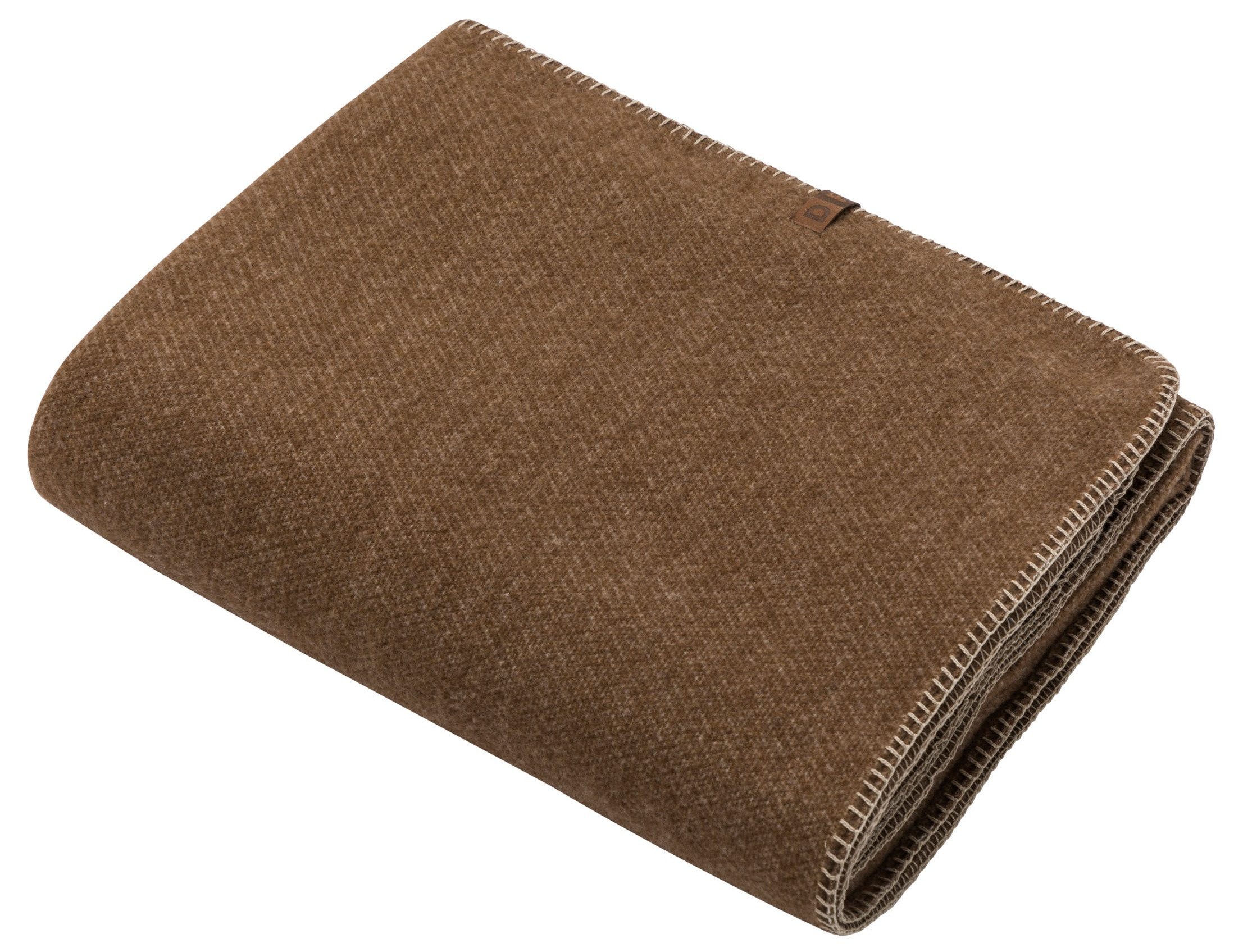 Wolldecke Merano 'falsches Uni' 160 x 200 cm, DAVID FUSSENEGGER