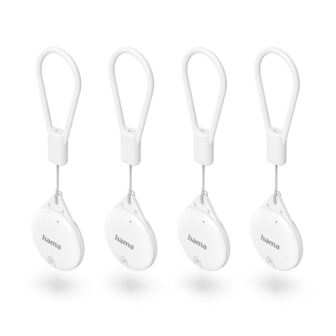 Schlüsselfinder für Apple „Wo ist“-App (Bluetooth, Alarm, iOS, 4 St) GPS-Tracker