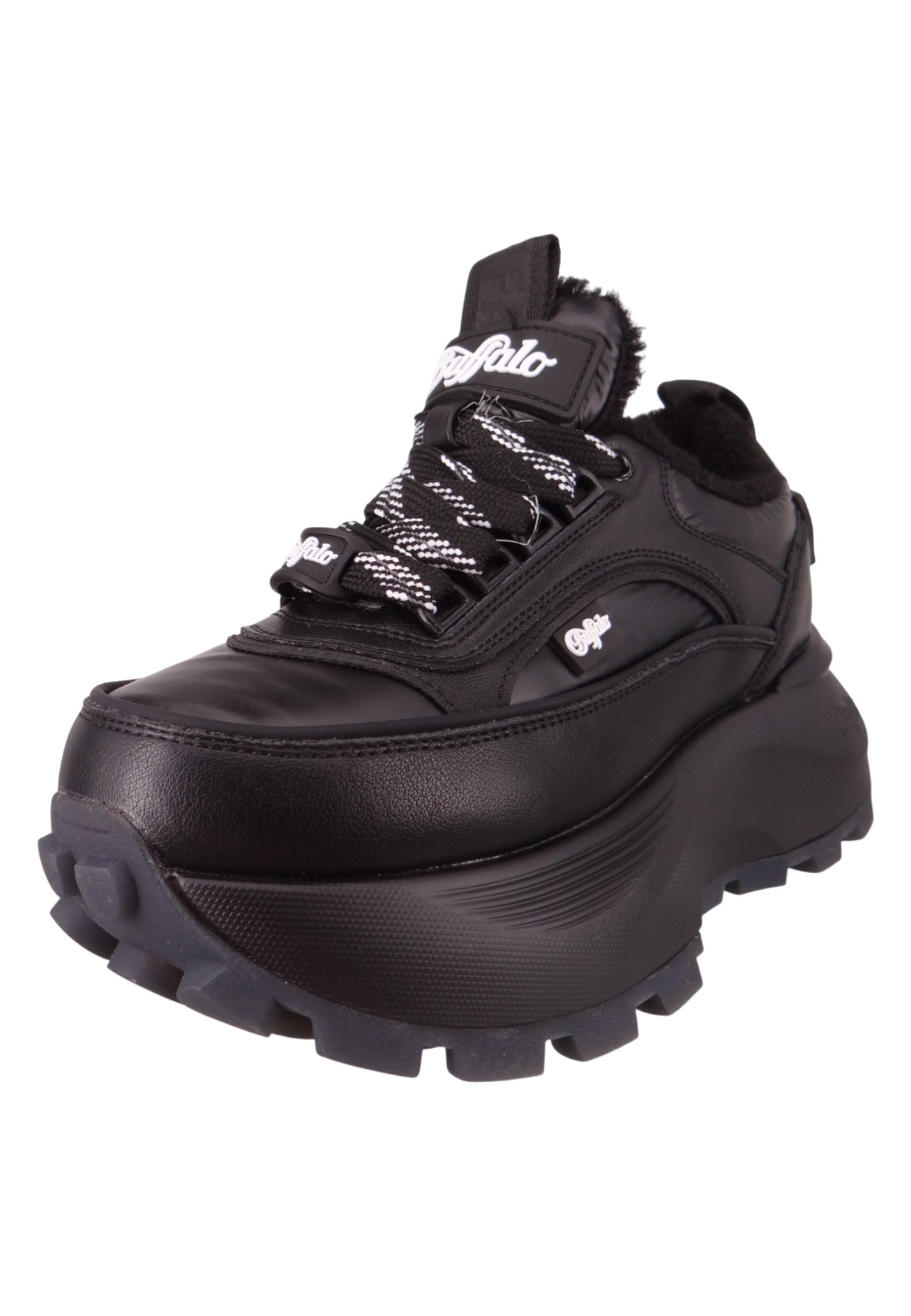Buffalo 1636548 Manhatten WNTR LO Warm Black Sneaker