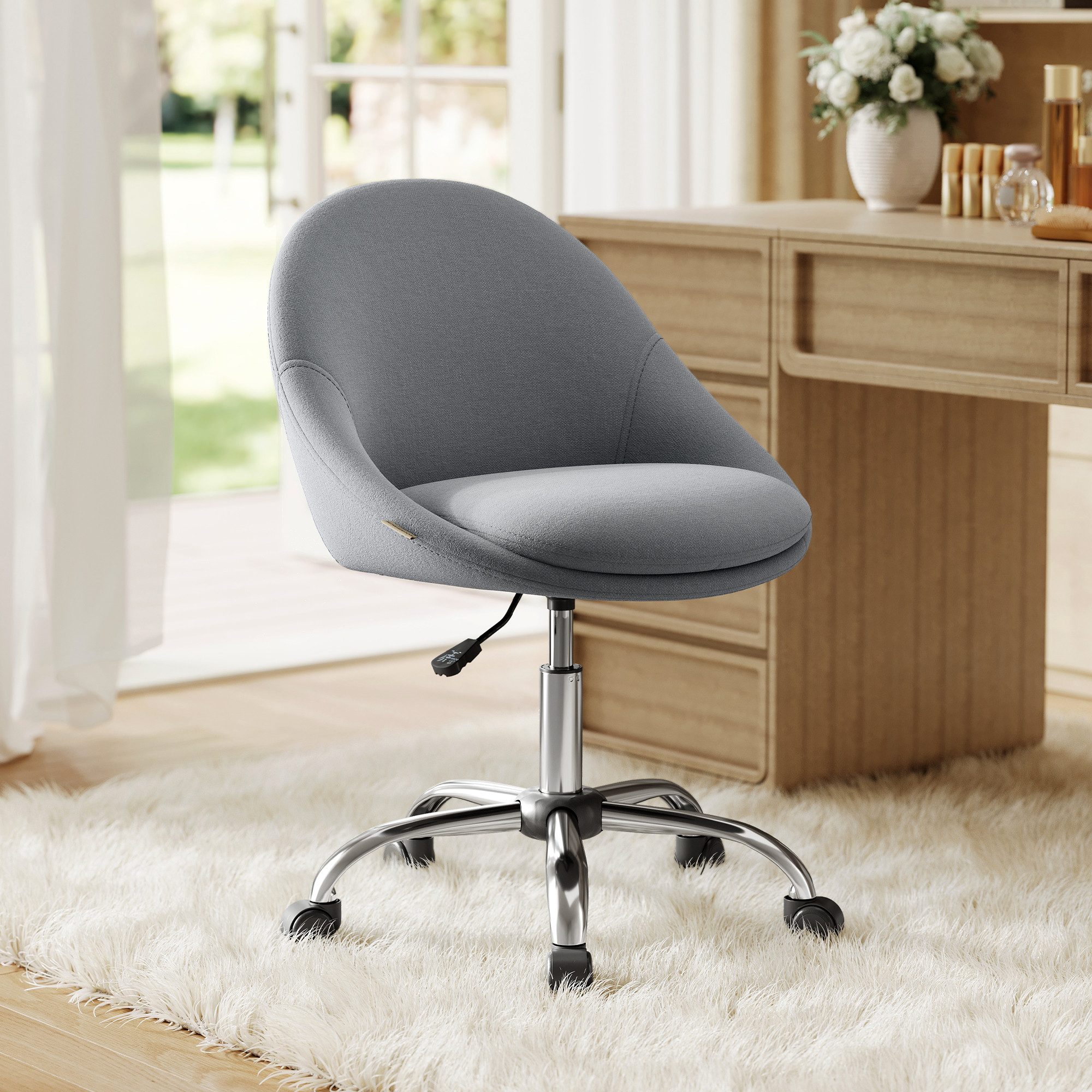 SONGMICS Bürostuhl (1 St), Schreibtischstuhl, aus Baumwoll-Leinen-Mischgewe günstig online kaufen