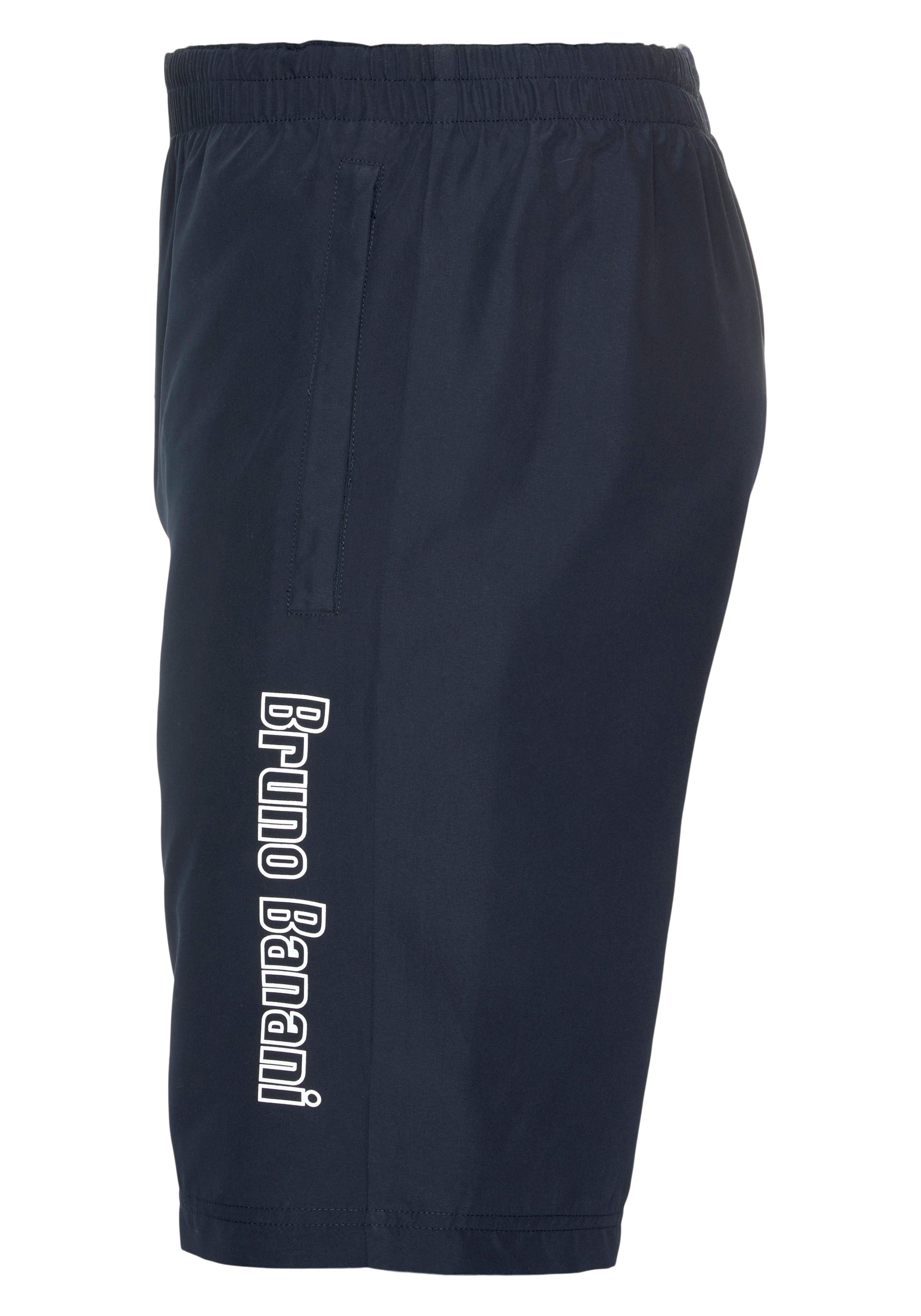 Material Bruno Navy recyceltem Funktionsshorts aus Banani