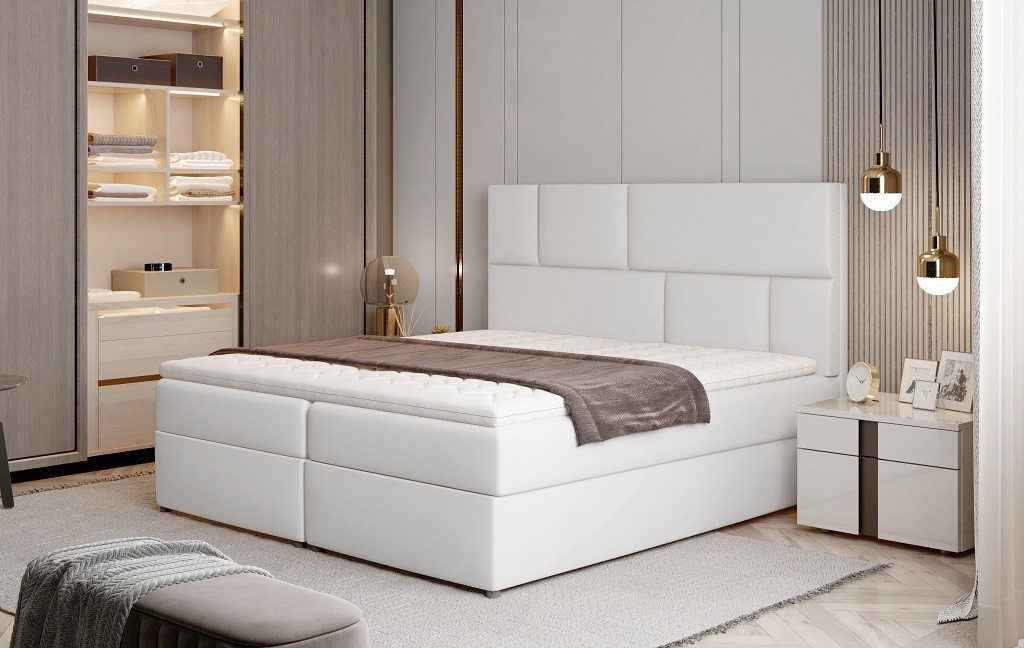 Xlmoebel Boxspringbett Luxus Designer Polsterbett 180x200 cm aus hochwertigem Textil (1-St., Polsterbett 180x200 cm), Made in Europa