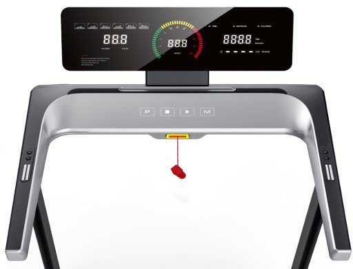 STAMM BODYFIT Laufband TRACK ORION 06 (mit 40-Trainingsprogrammen und 3 extra großen LED-Anzeigen), bis max. 16 km/h, klappbar, mit Steigung, 120 kg max. Benutz – Bild 4 von 5