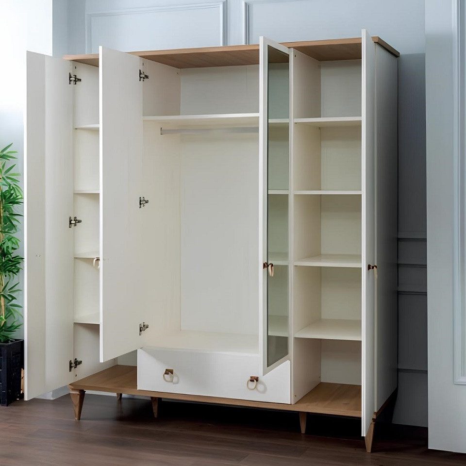 Xlmoebel Jugendzimmer-Set Luxuriöses Jugendzimmer-Set mit Schrank, Kommode und Bettgestell, (5-tlg., Schlafzimmer-Set), Hergestellt in Europa
