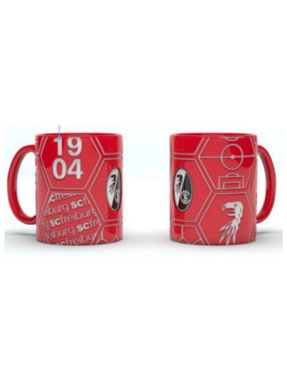 SC Freiburg Becher SC Freiburg Tasse "Panel", Keramik