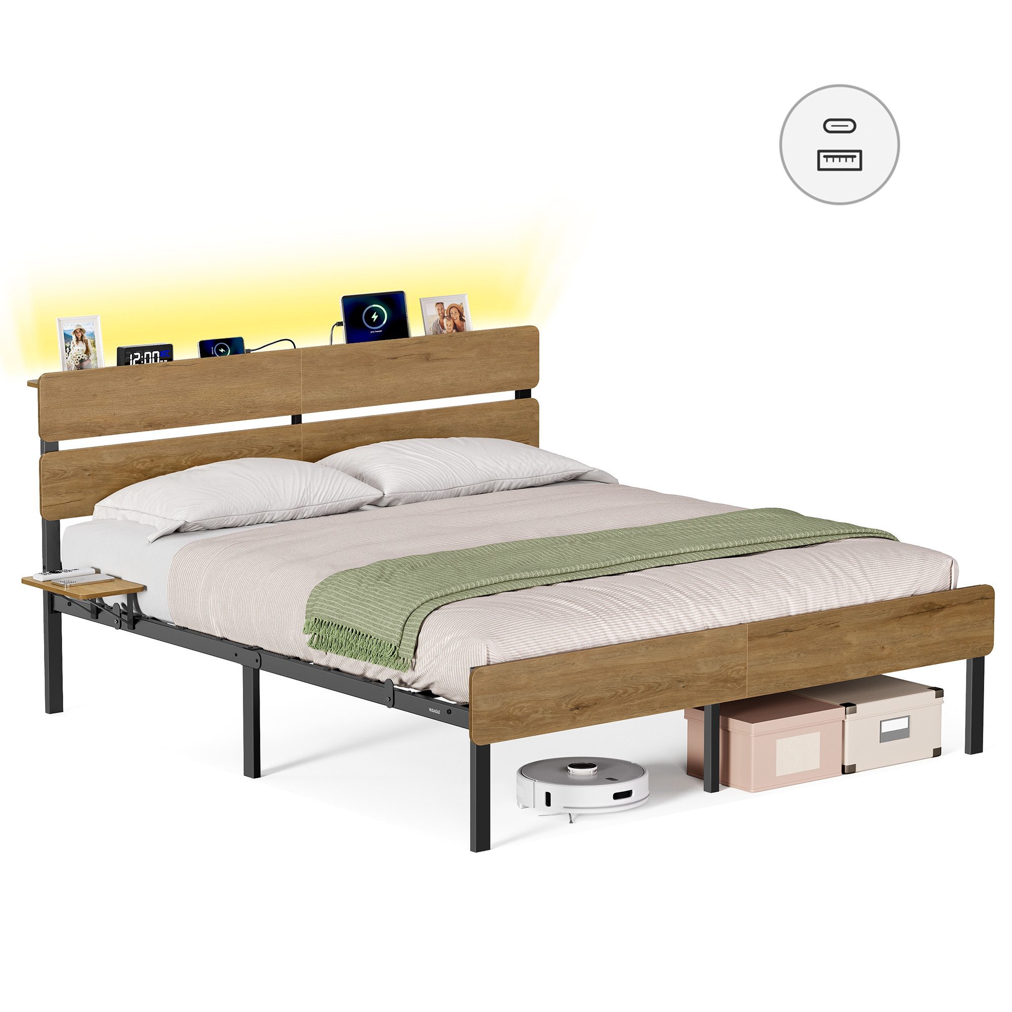 VASAGLE Bettgestell (160 x 200 cm, günstig online kaufen