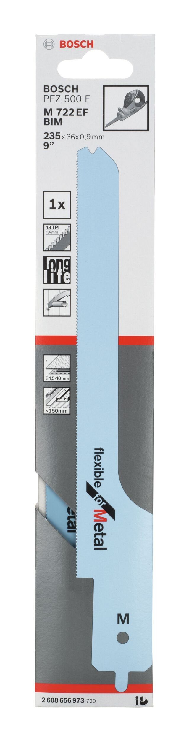 Thumbnail - BOSCH Säbelsägeblatt, M 722 EF Flexible for Metal für PFZ 500 E
