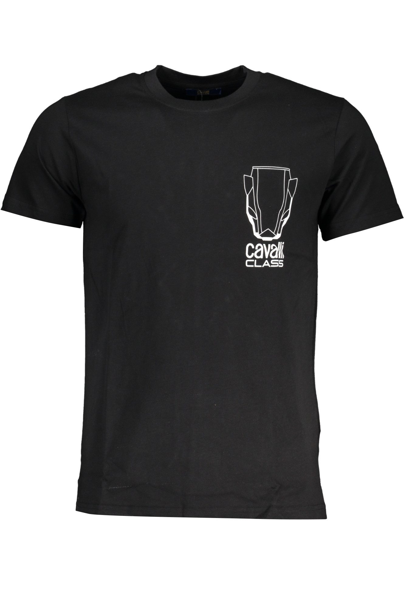 Cavalli Class T-Shirt Stilvolles Kurzarm Herren T-Shirt Schwarz mit günstig online kaufen