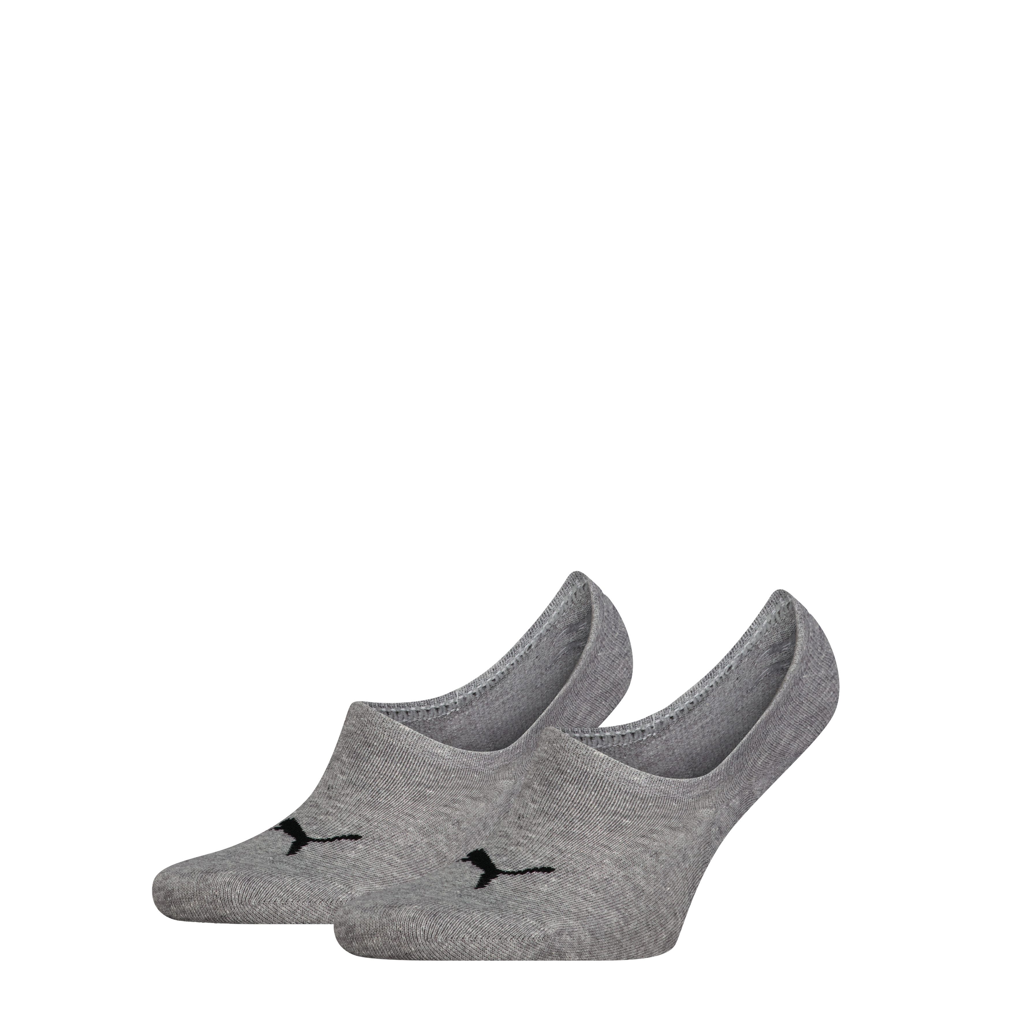 PUMA Füßlinge PUMA UNISEX HIGH CUT FOOTIE 2P (2 Paar) No-Show-Socks, Silikon in der Ferse für optimalen Halt