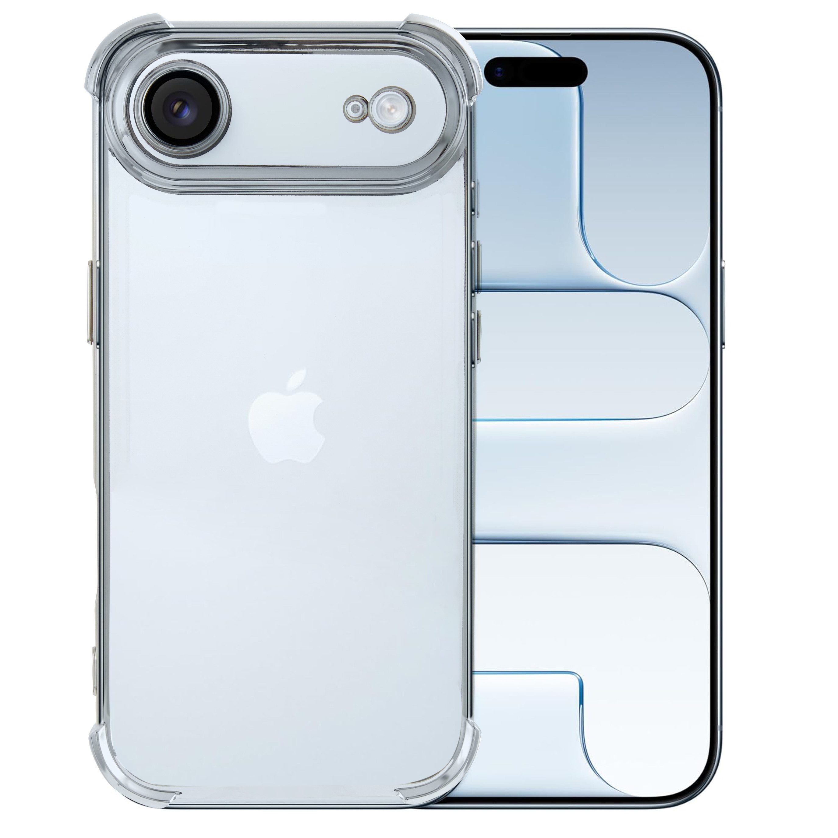 CLM-Tech Handyhülle Transparent für iPhone 17 / iPhone 17 Pro / Pro Max / Air, TPU Gummi, Kratzfest, stoßsicher, schmutzabweisend