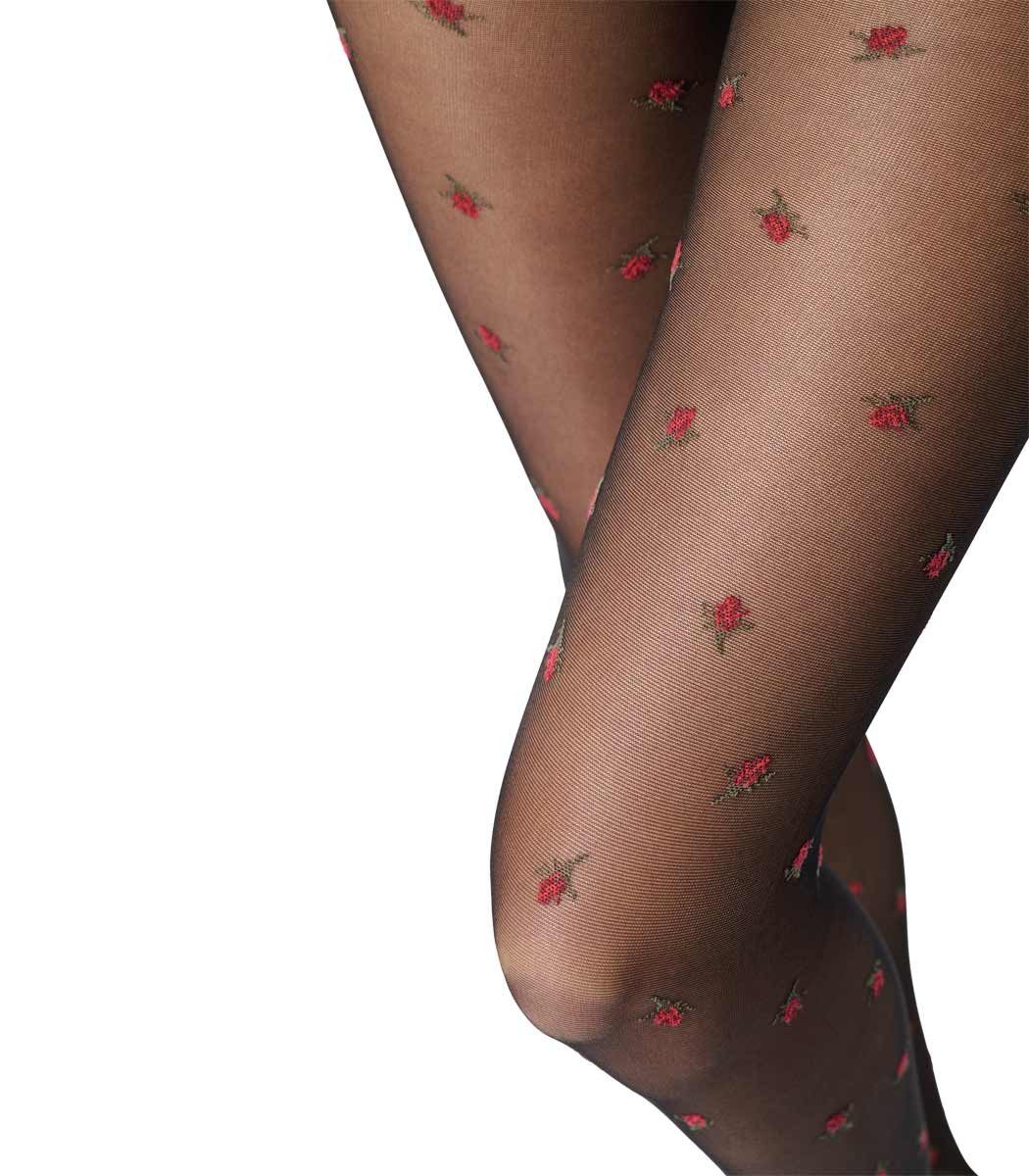 Oroblú Feinstrumpfhose FLORAL FANCY 30 DEN 30 DEN (Packung 1 St. 1er-Pack) verlockend