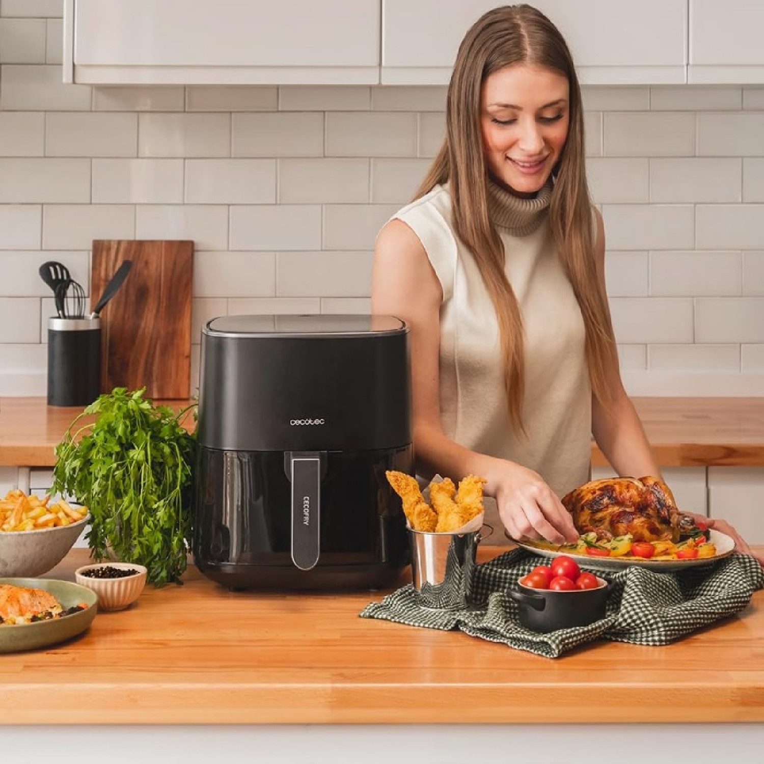 Cecotec Heißluftfritteuse, 1500 W, Cecofry Fantastik 5500
