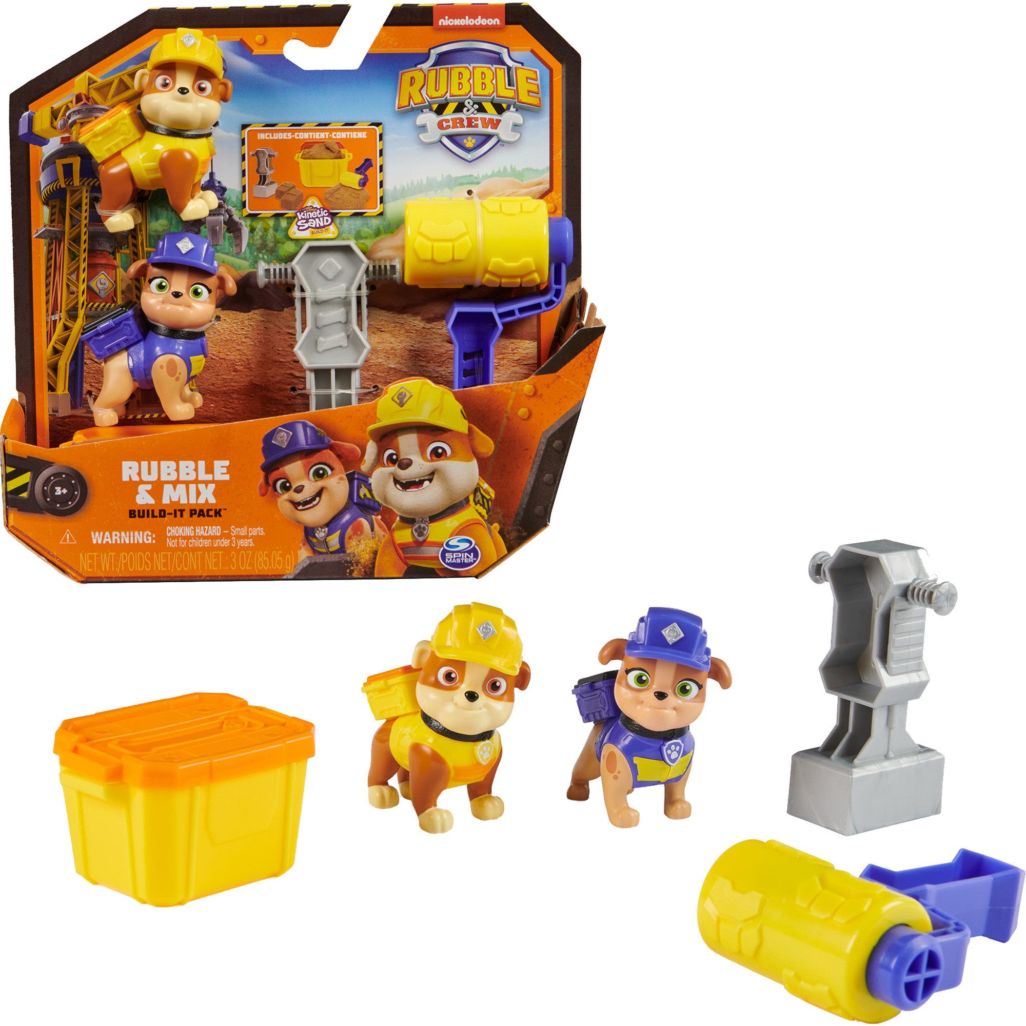PAW PATROL Spielfigur Spin Master Rubble & Crew - Actionfiguren-Set mit