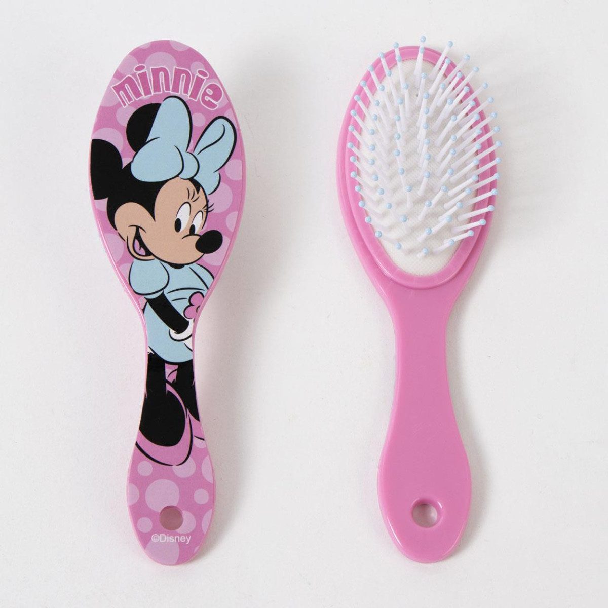 Disney Minnie Mouse Kulturbeutel - Kinder Waschset Haarbürste Handtuch Travel Zubehör (3-tlg)