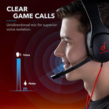 SoundCore Strike 1 Gaming-Headset (Mikrofon mit Geräuschisolierung)
