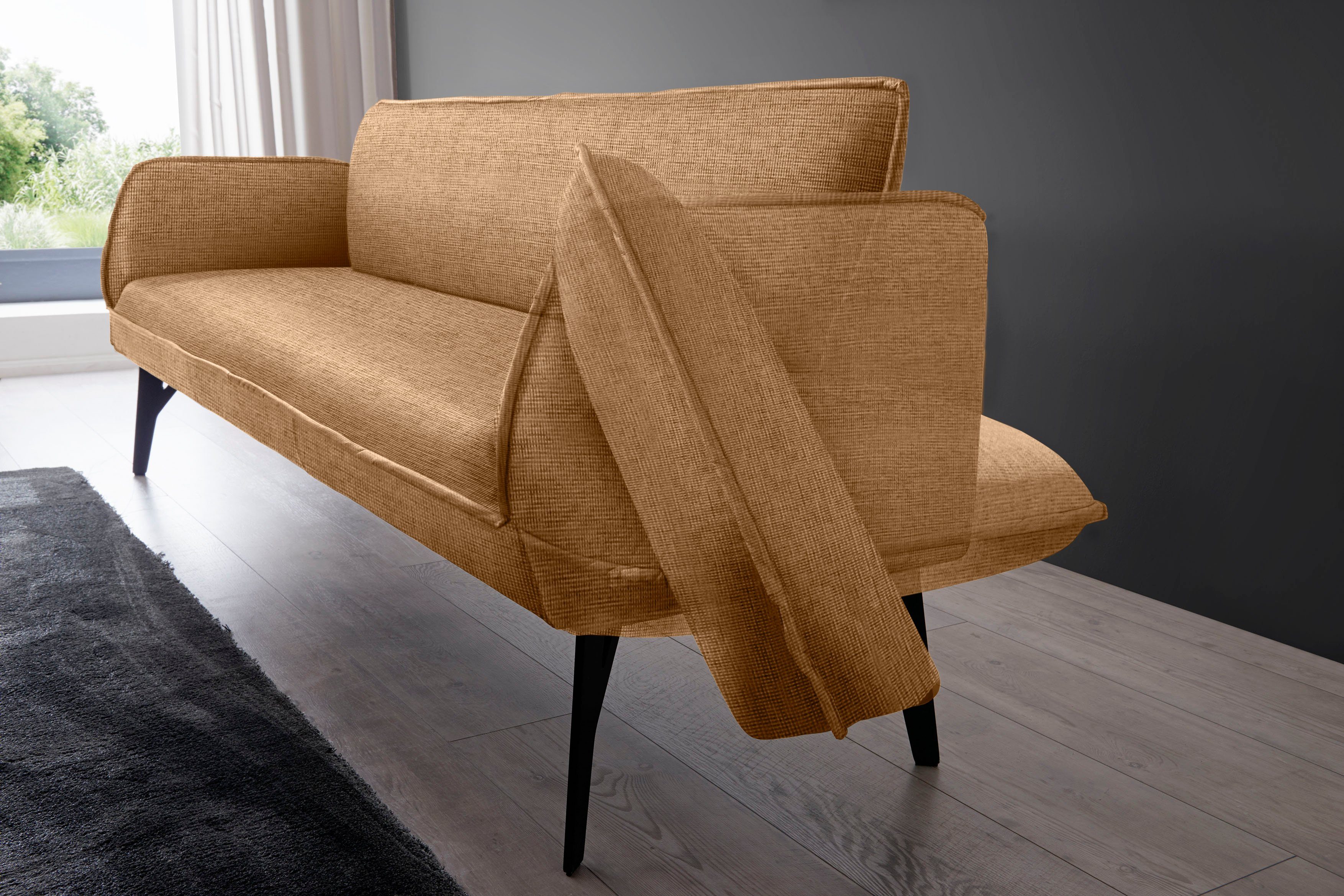 K+W Komfort & Wohnen Polsterbank Drive, mit Seitenteilverstellung, wahlweise in 218 oder 238 cm Breite