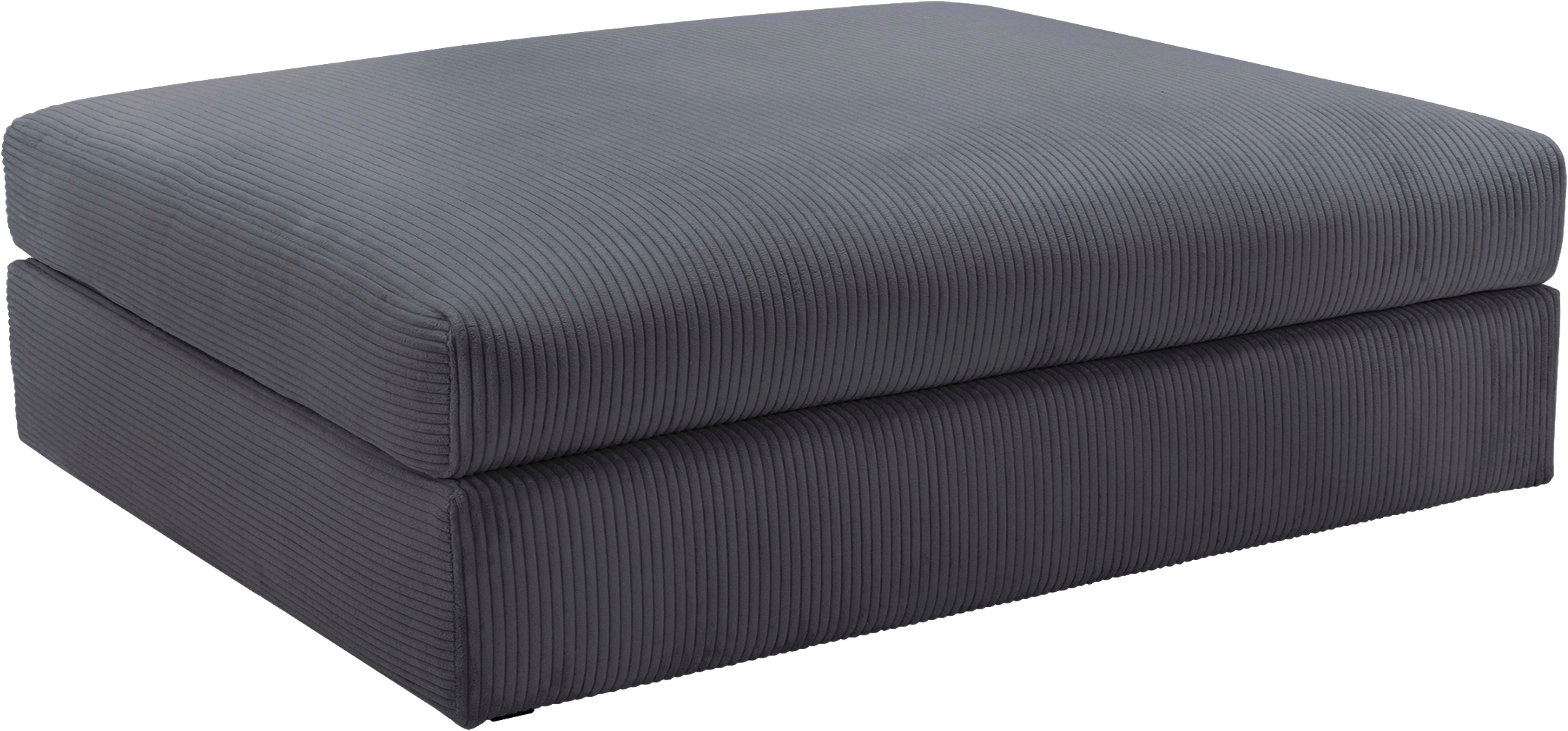 Home affaire Диван Soft&Cosy XXL, B: 125 cm, Mega-Hocker, in Cord oder Chenille-Struktur wählbar