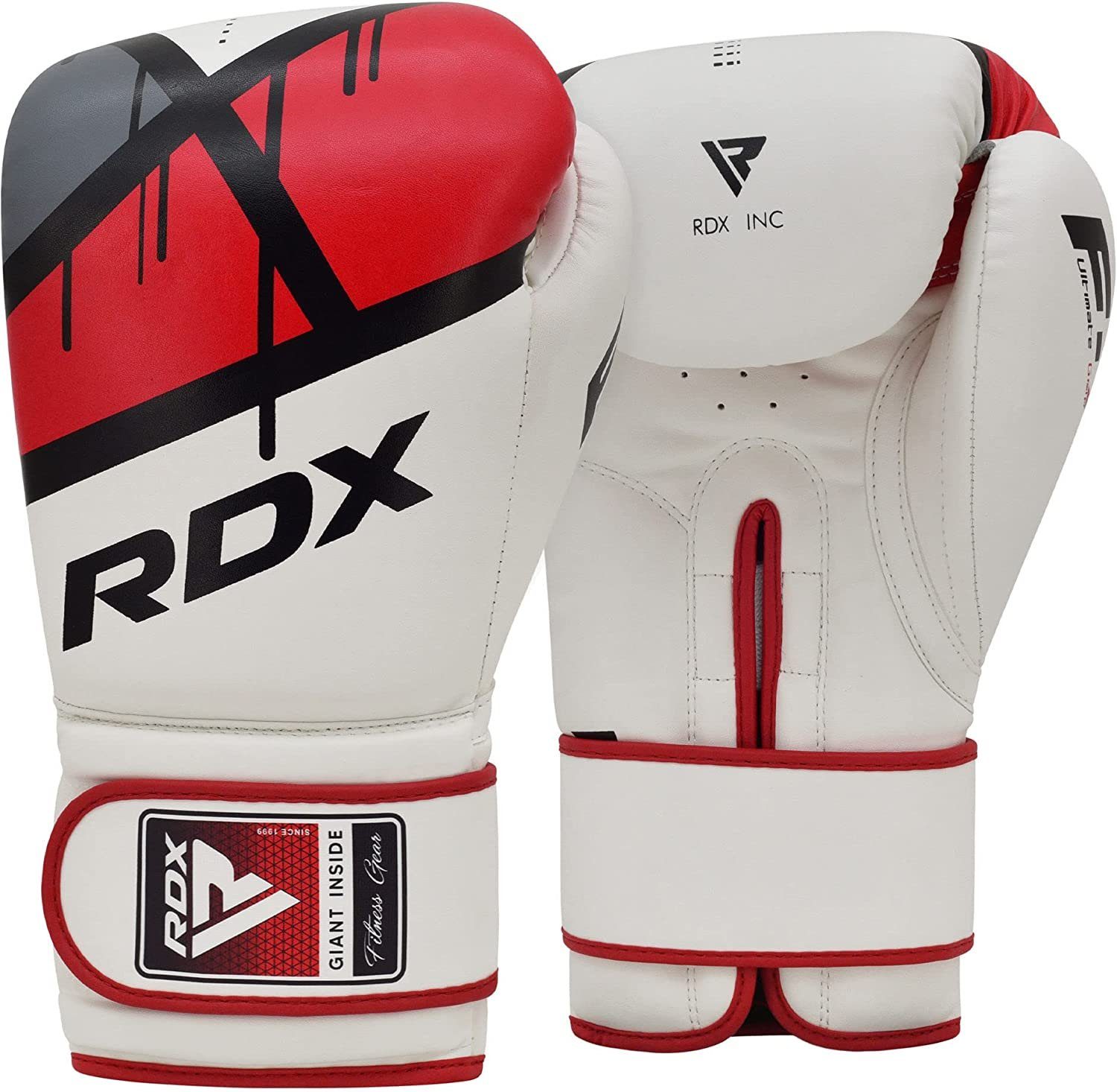 RDX Sports Boxhandschuhe RDX Boxhandschuhe Muay Thai Boxsack Training Sparring Kickboxing Red