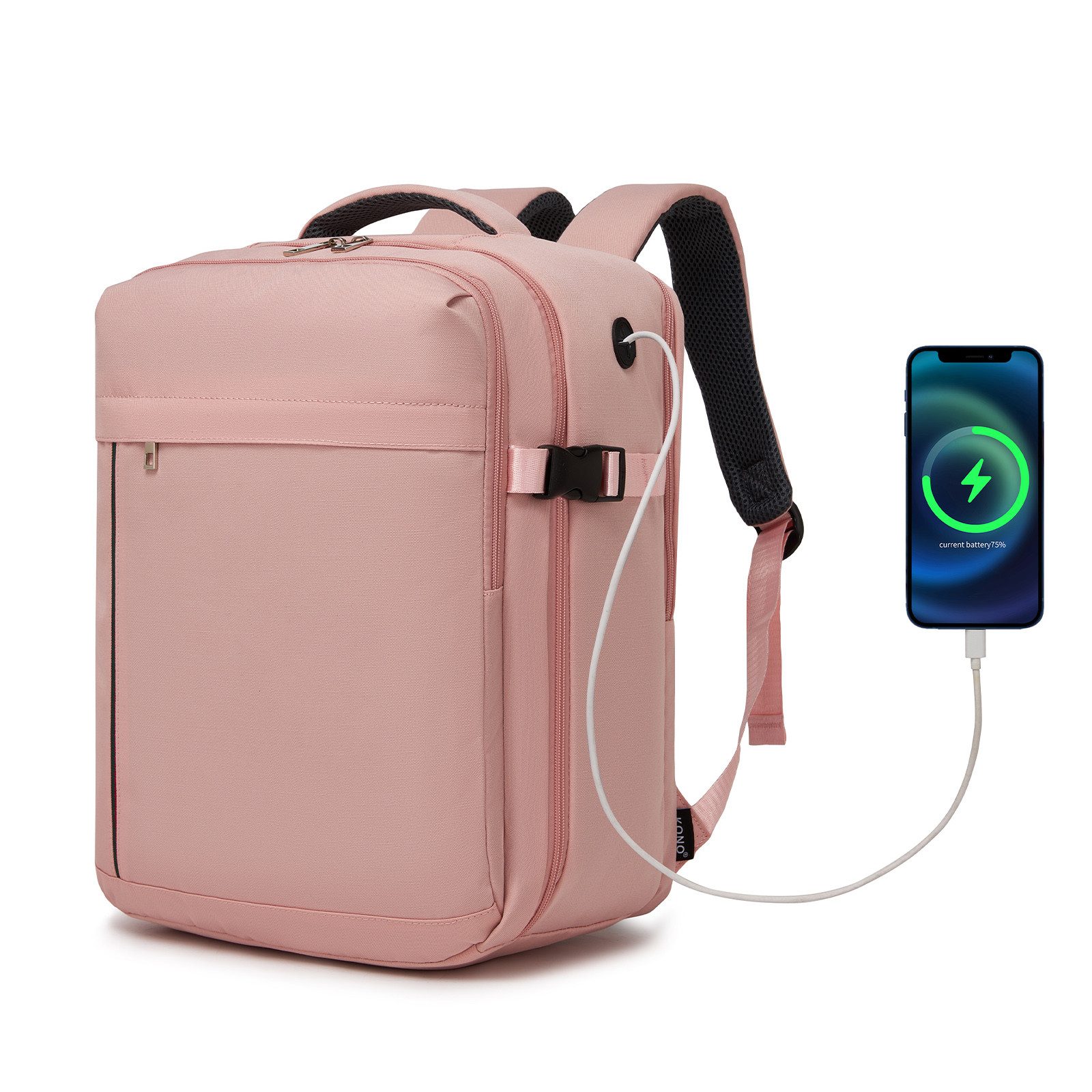KONO Rucksack Kabinentasche für Ryanair – Handgepäck-Rucksack, 40x30x20 cm, 25 Liter