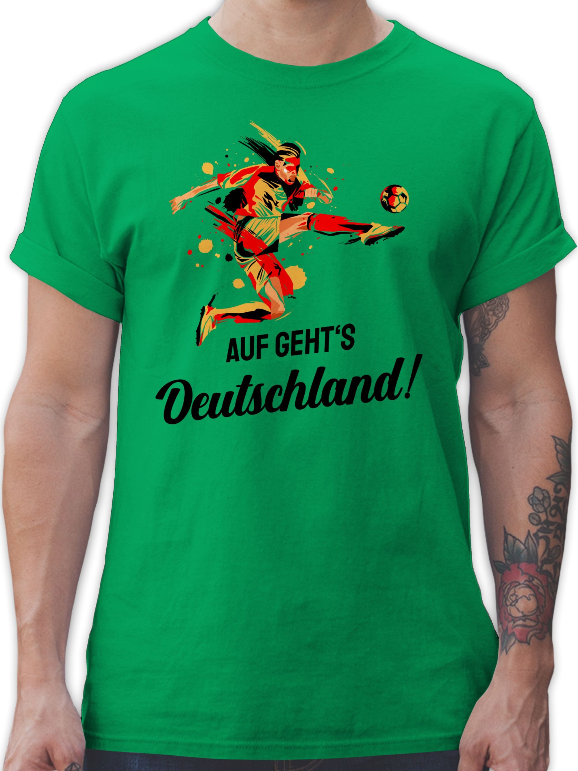 Shirtracer T-Shirt Auf gehts Deutschland Germany 2024 Fussball EM Fanartikel