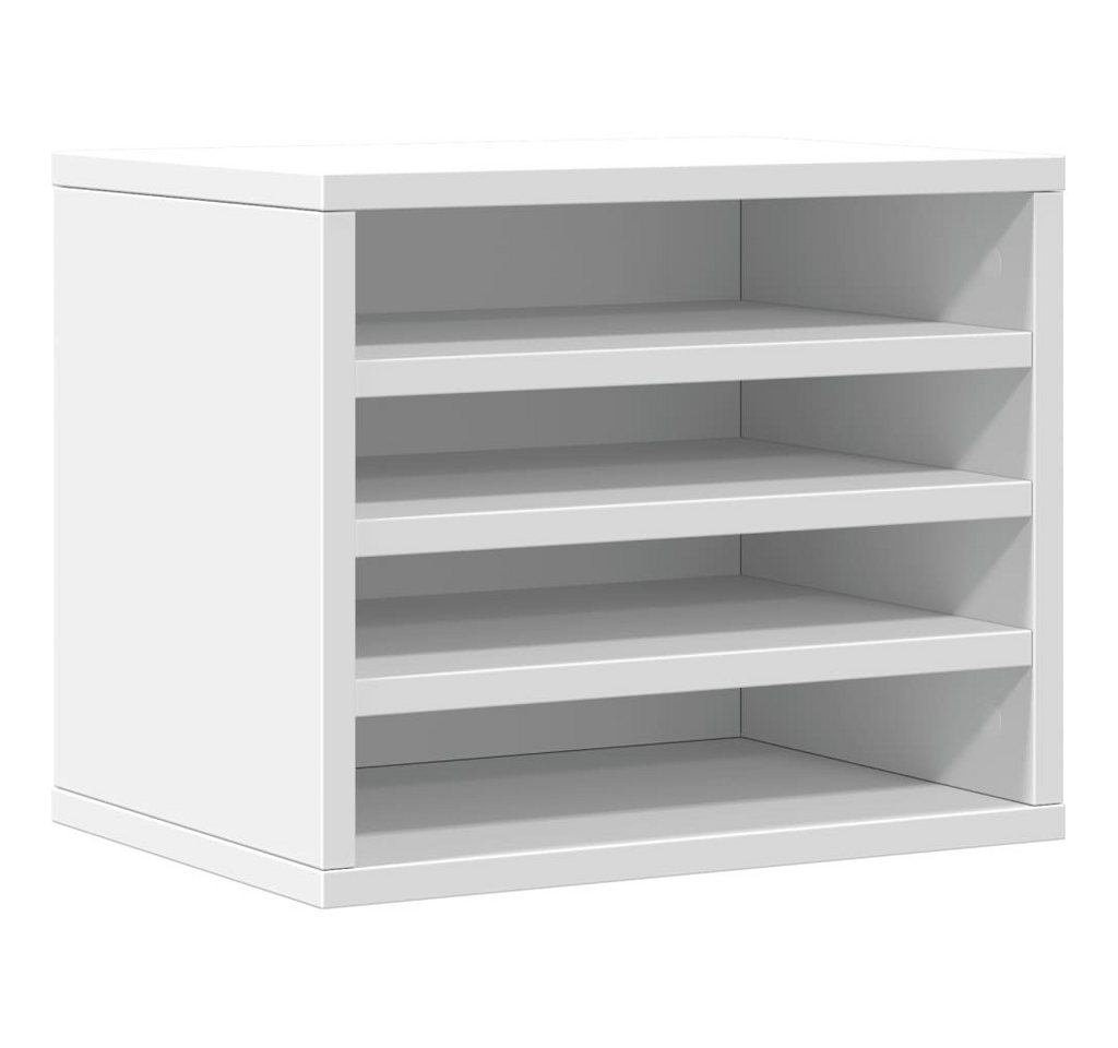 vidaXL Organizer Schreibtisch-Organizer Weiß 36x26x29,5 cm Holzwerkstoff