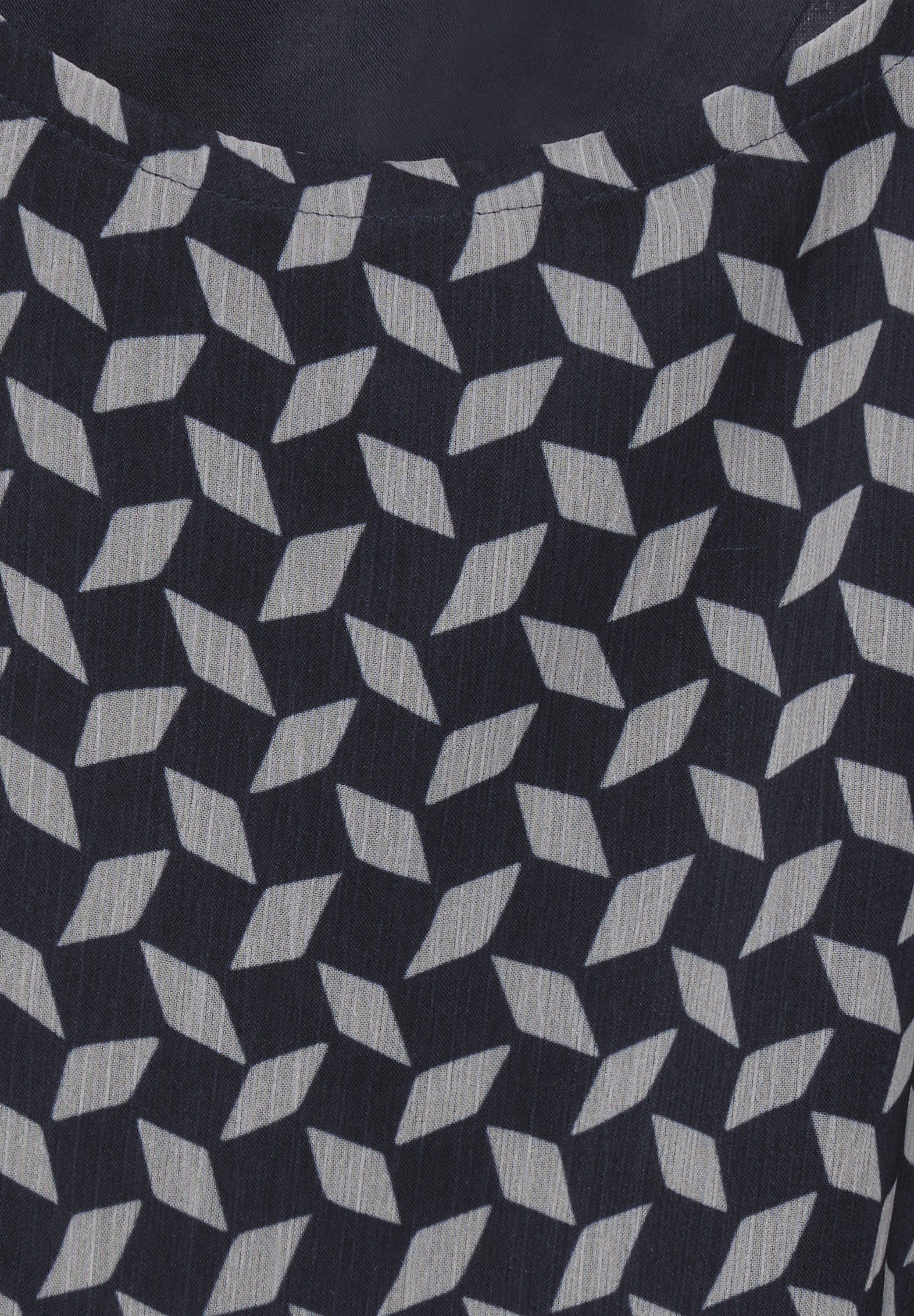 STREET ONE Hemdbluse Rundhalsausschnitt