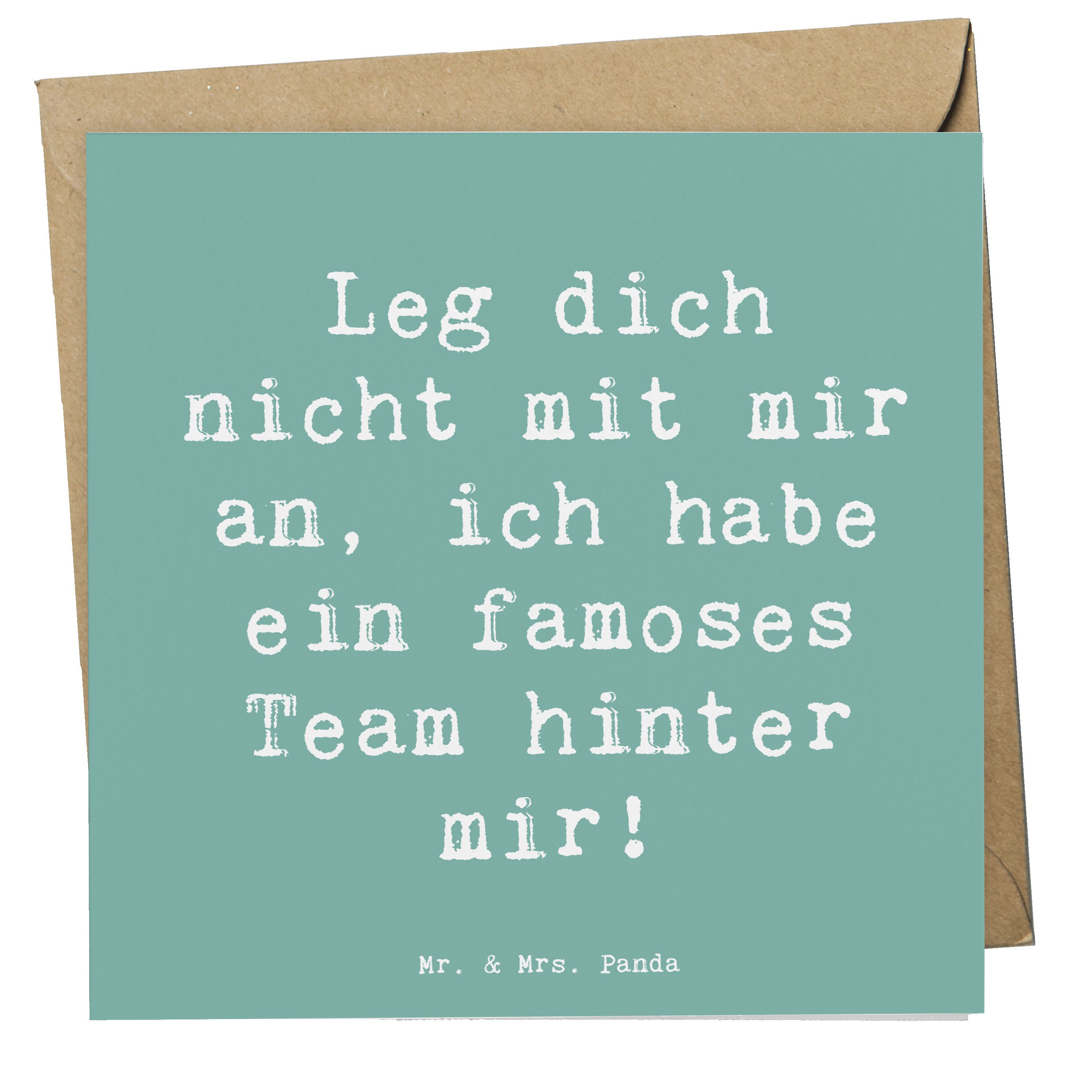 Grußkarte Im Team zusammenarbeiten - Meeresbrise - Geschenk, famoses Team, Kart