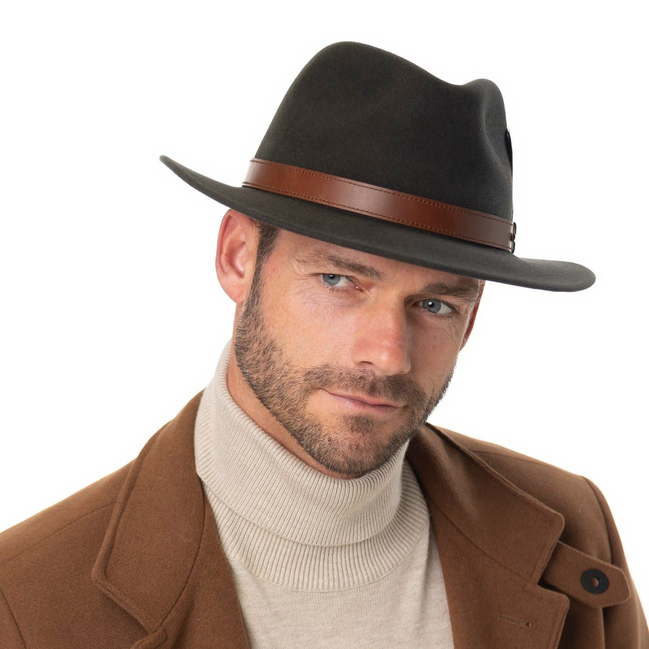 Stetson Filzhut (1-St) Travellerhut mit Lederband, Made in the EU