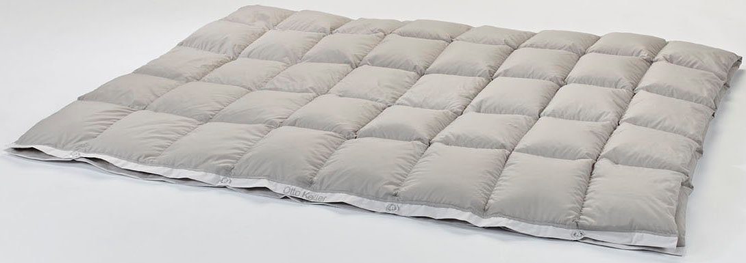 Otto Keller Gänsedaunenbettdecke Reisedecke, Füllung: 90% Gänsedaunen & 10% Gänsefedern, Bezug: recyceltes Nylon, super leichte & praktische Sommerdecke!