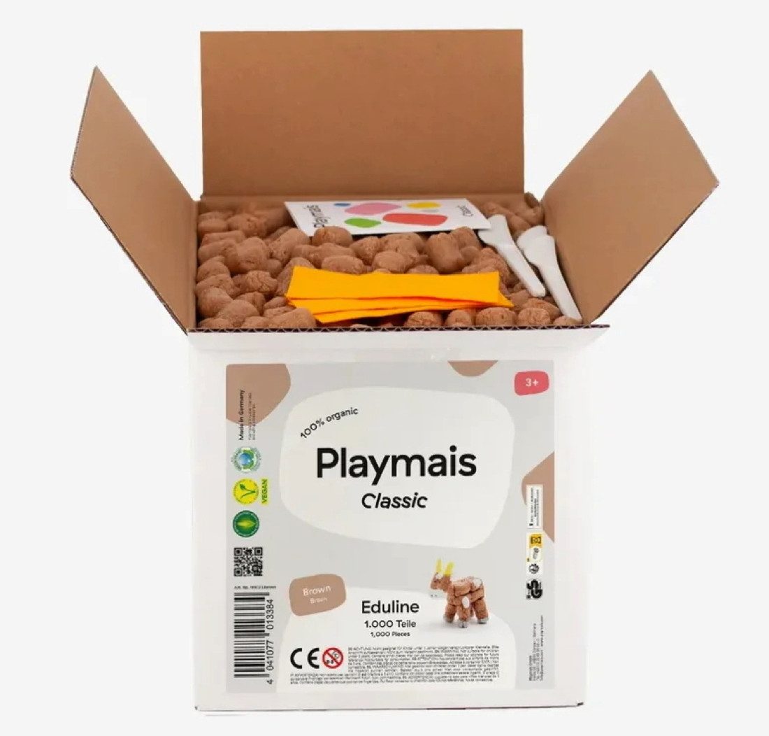 PlayMais Kreativset Bastel Kreativität Eduline Classic Refill 1000 braun brown ab 3 Jahren