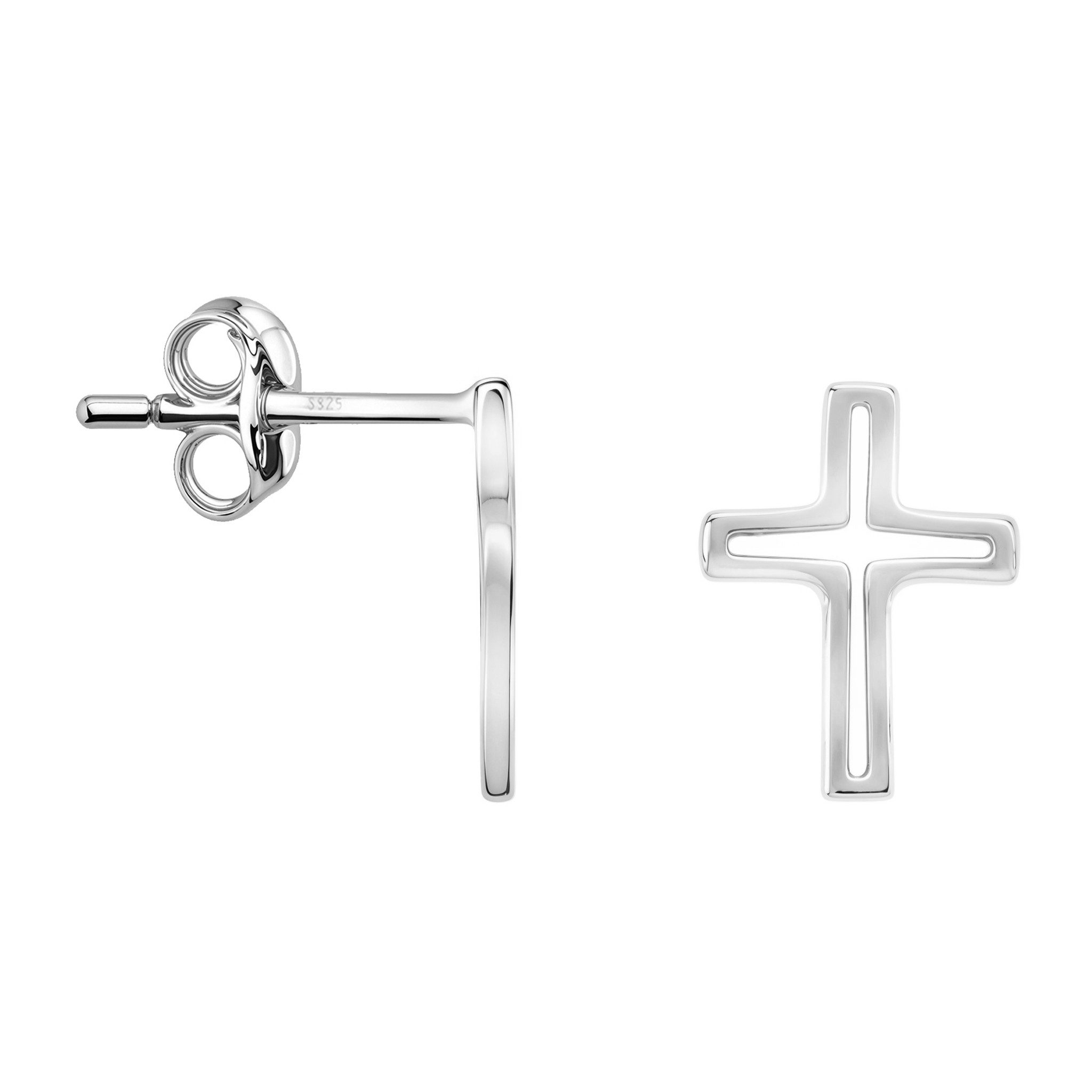 Sofia Milani Paar Ohrstecker Kreuz, 925 Silber Damen Schmuck - E1642 günstig online kaufen