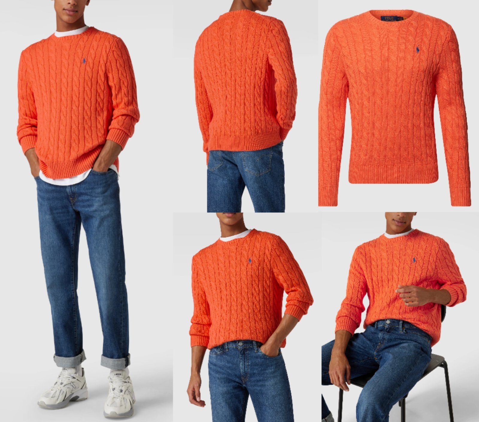 Ralph Lauren В'язані светри POLO RALPH LAUREN Cable-Knit Пуловери Sweater Sweatshirt Strick Pulli