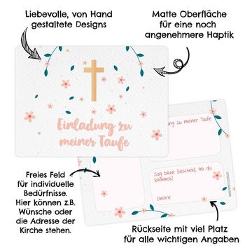 PAPIERDRACHEN Glückwunschkarte 13 Einladungskarten zur Taufe