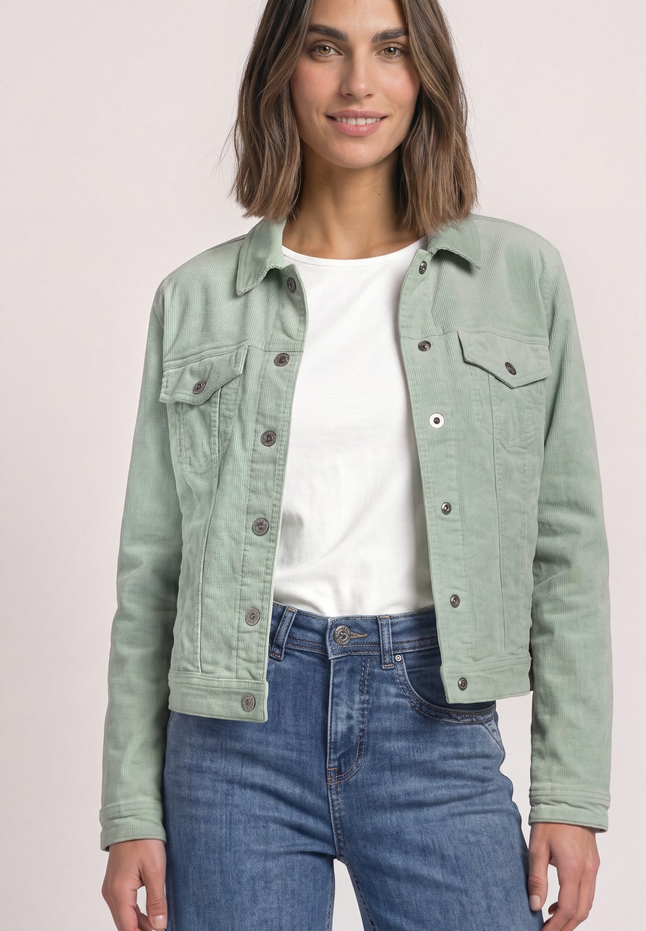 STREET ONE Cordjacke mit Brusttaschen