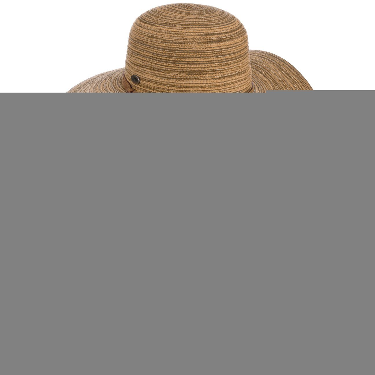 Conner Sonnenhut (1-St) Strohhut mit Kinnband hellbraun