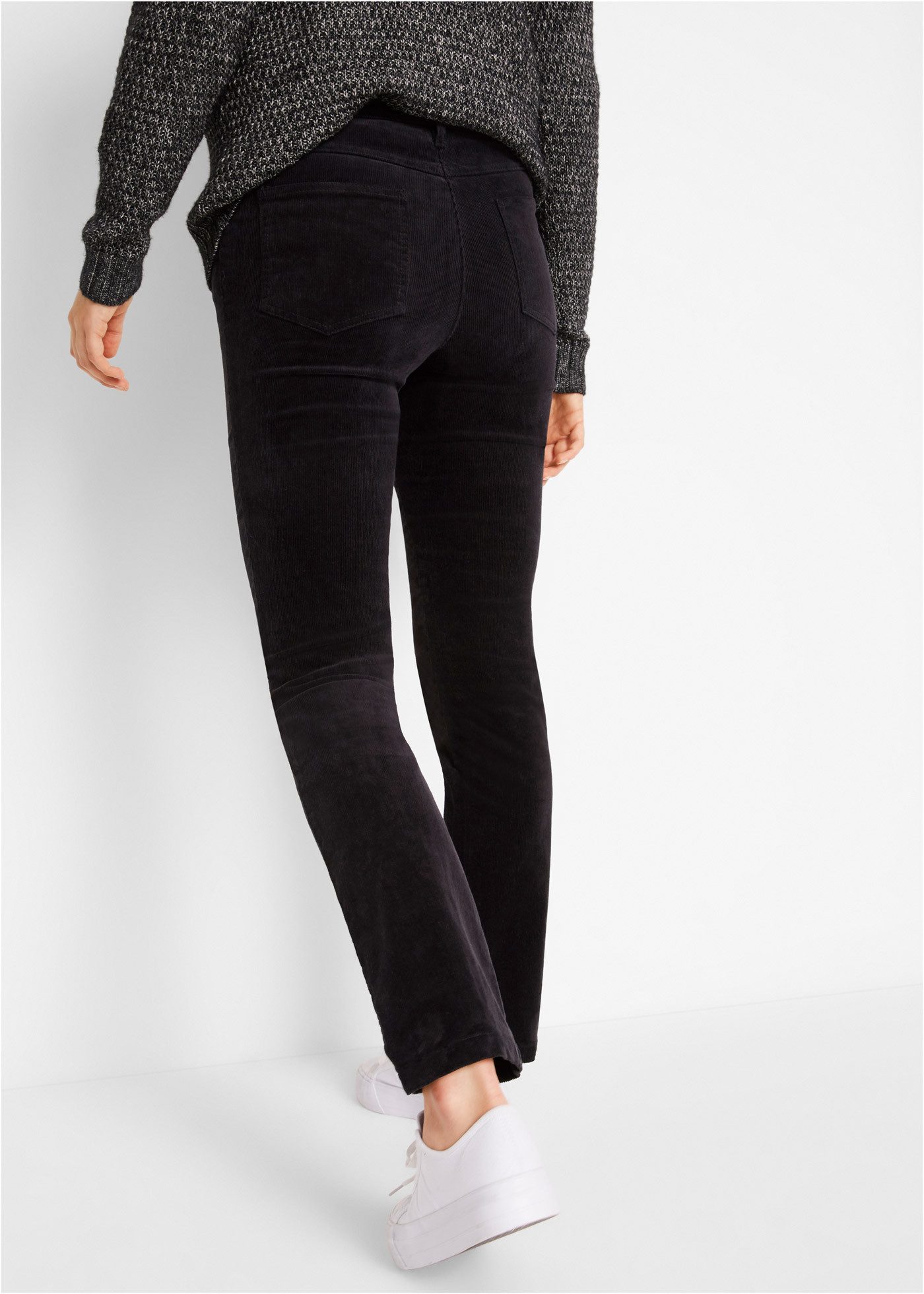 bonprix Cordhose aus Stretch-Material, Slim Fit, mit Eingrifftaschen