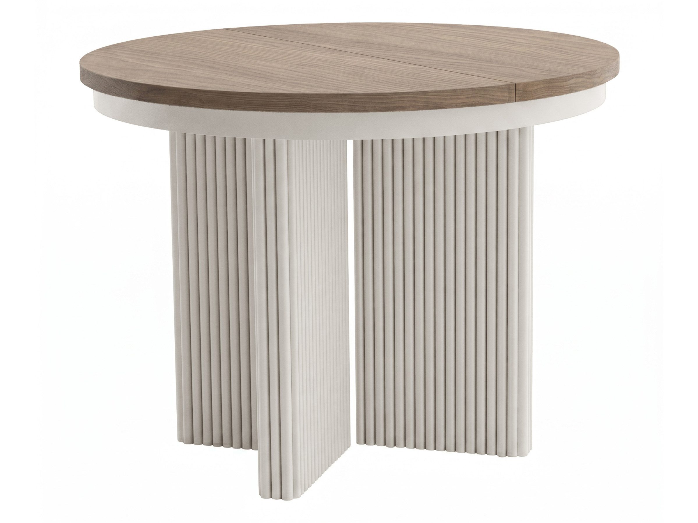 Beautysofa Esstisch PRESTIGE runder Design-Tisch ausziehbar Ø 100–180 cm oder Ø 120–200 cm (Metallbeinen, hitze- und verfärbung beständig), verschiedene Farben – Bild 3 von 5