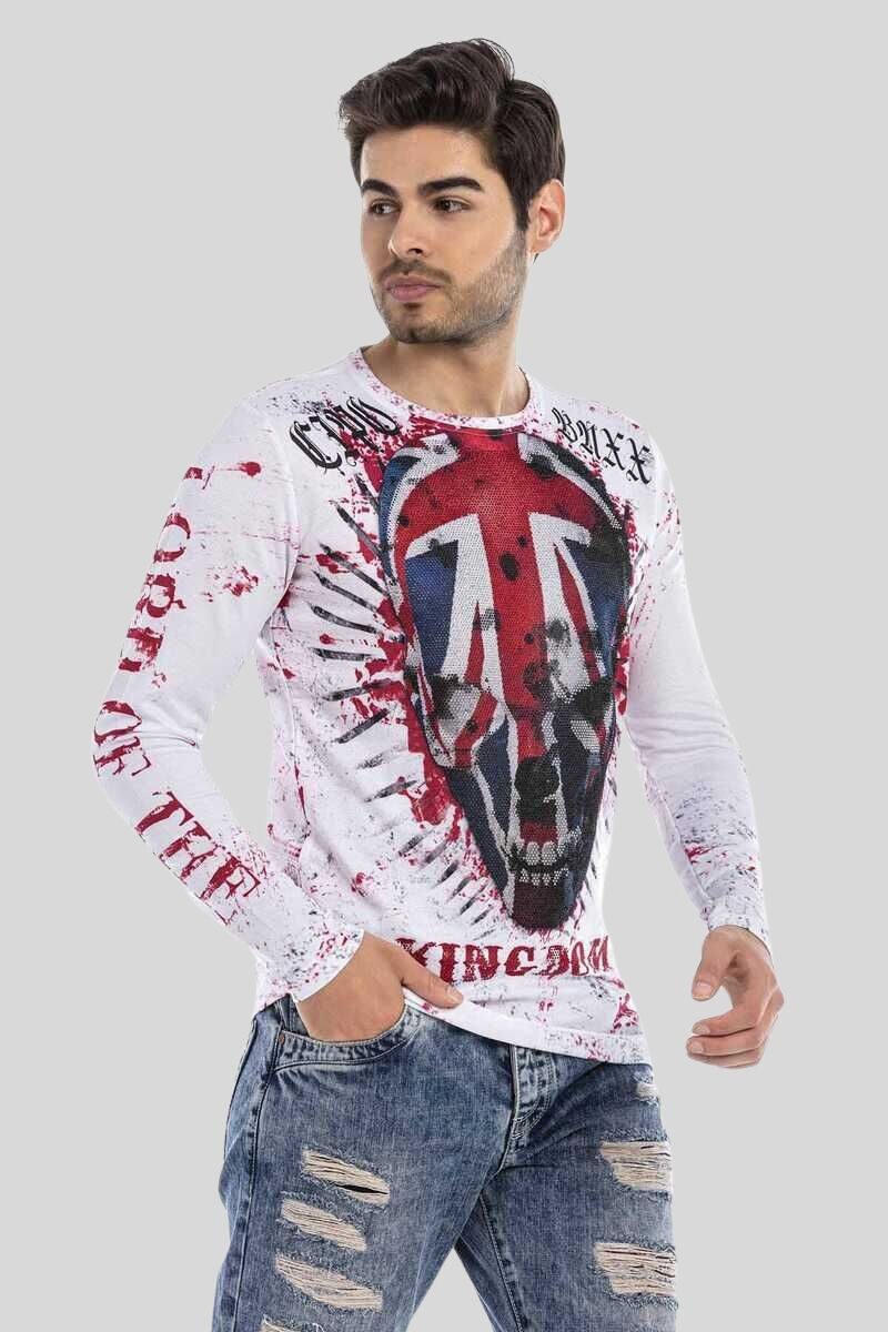 Cipo & Baxx T-Shirt Sweatshirts mit Allover-Print