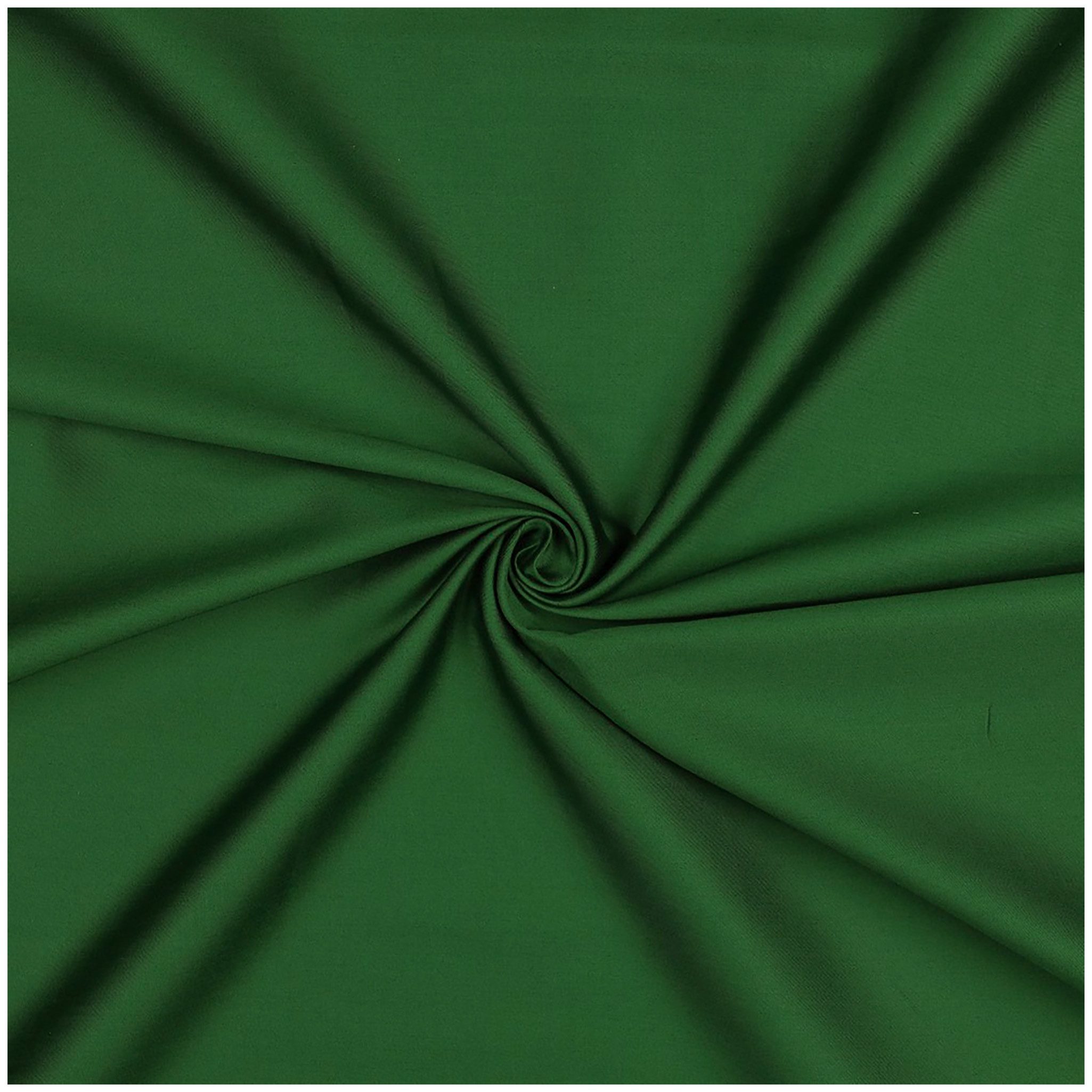 maDDma Stoff 0,5m Baumwollstoff mit Satinoptik ab 50x150cm unifarben, waldgrün