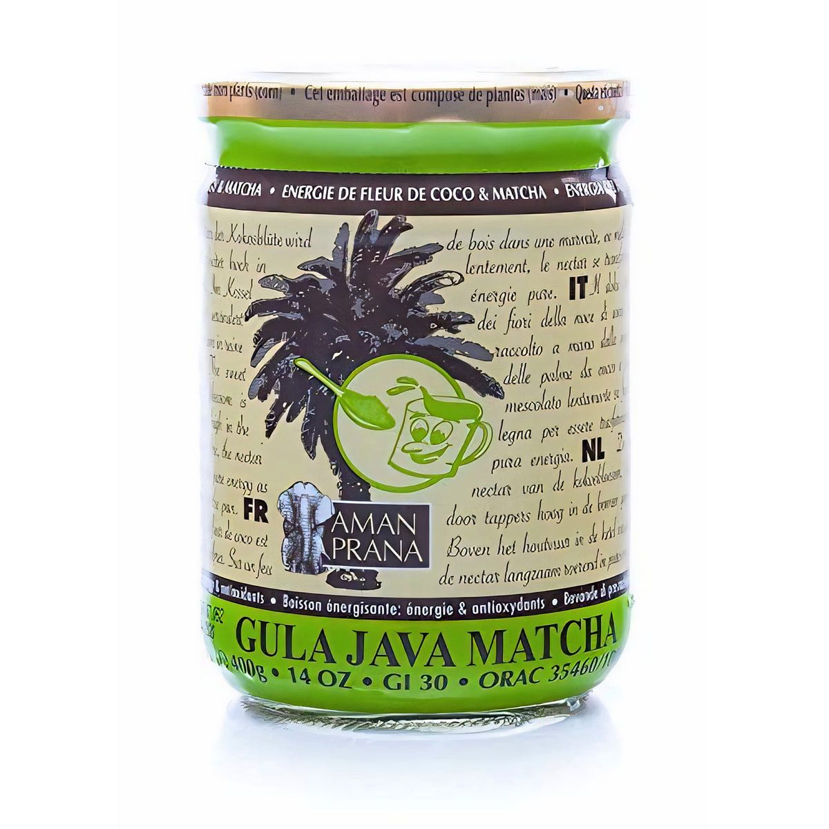 Amanprana Tee Aman Prana Bio Gula Java Matcha, 400g