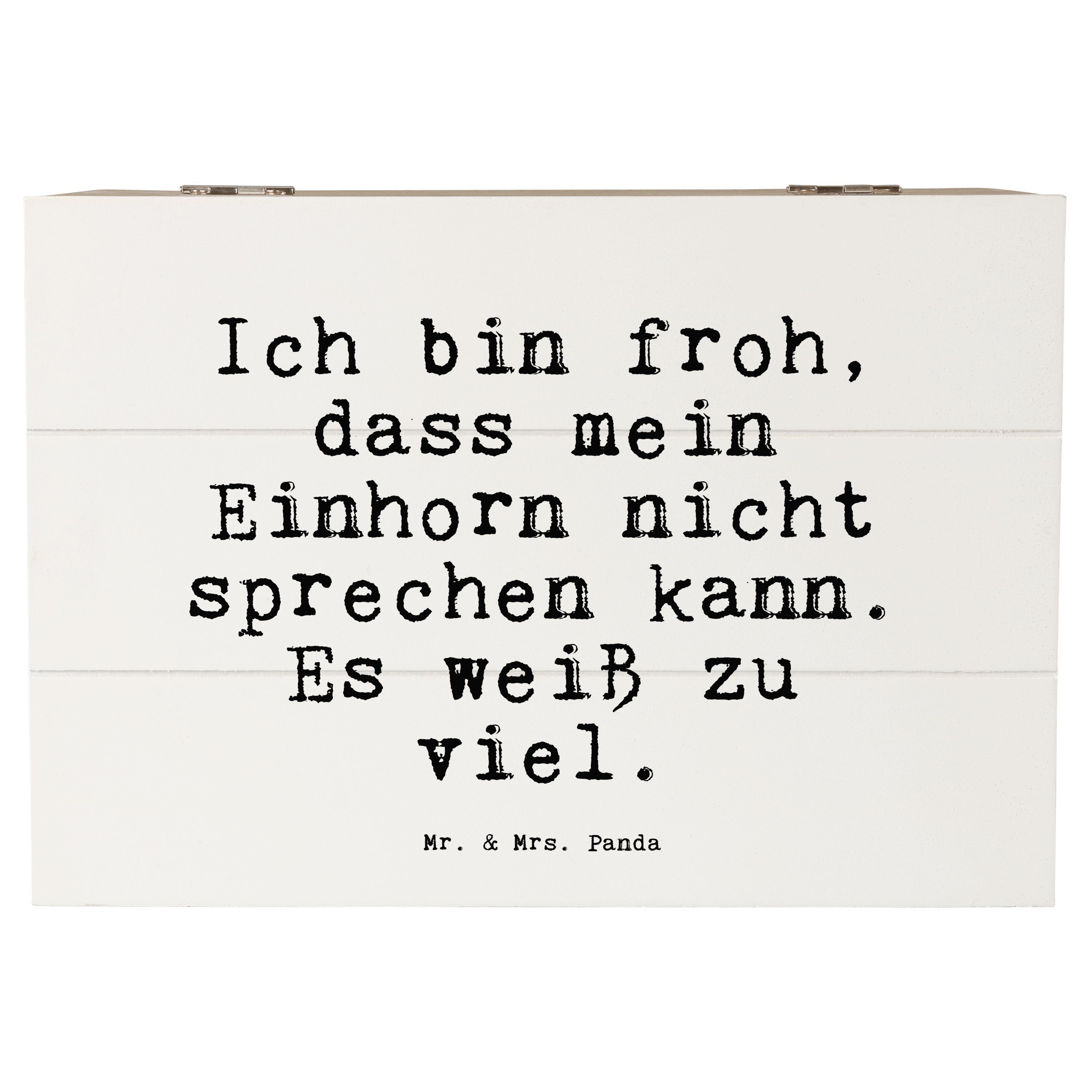 Mr. & Mrs. Panda Dekokiste »Ich bin froh, dass... Weiß Geschenk